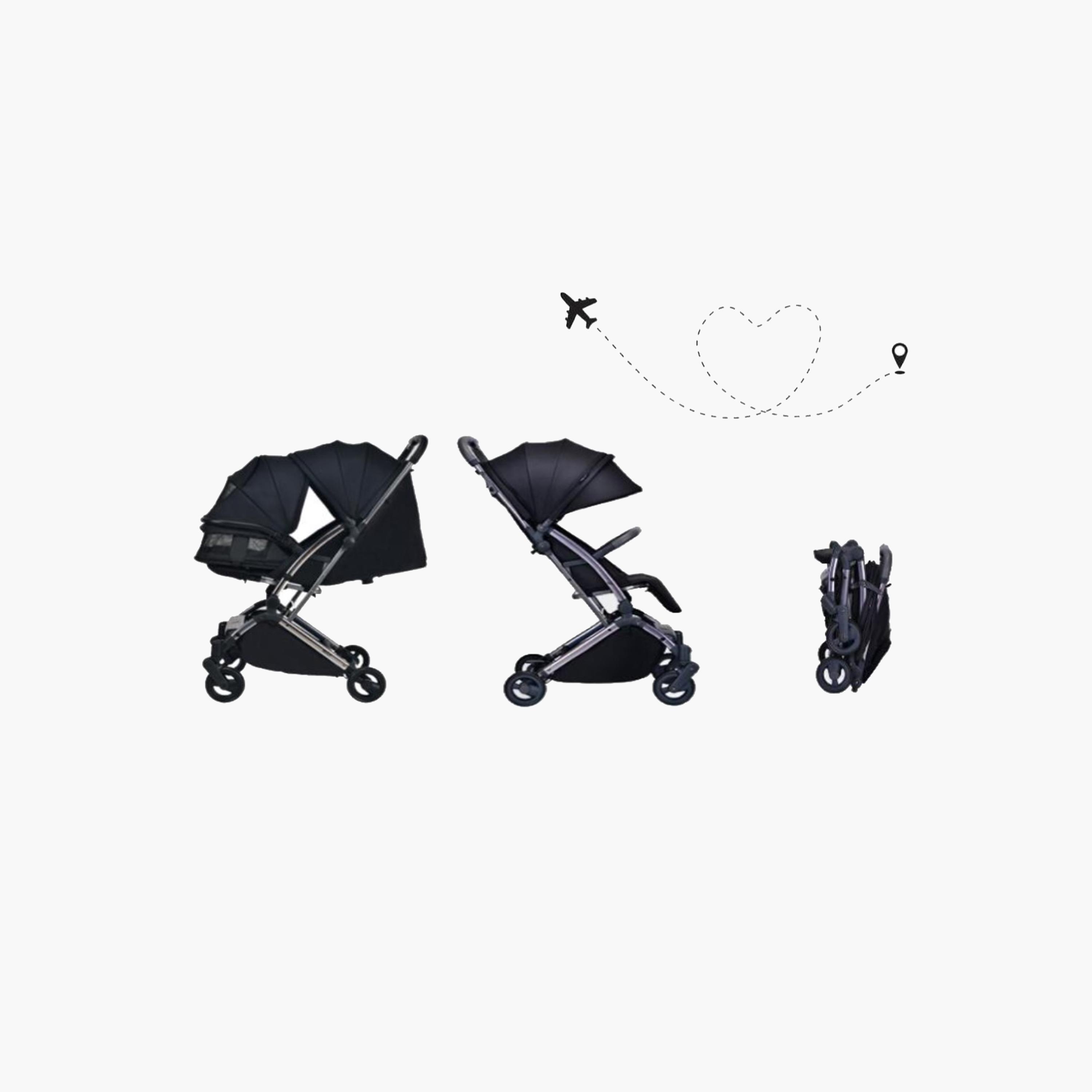 Youbi Toddler German Travel Light Stroller, Black-baby-gear-strollersandprams-strollers-image-1