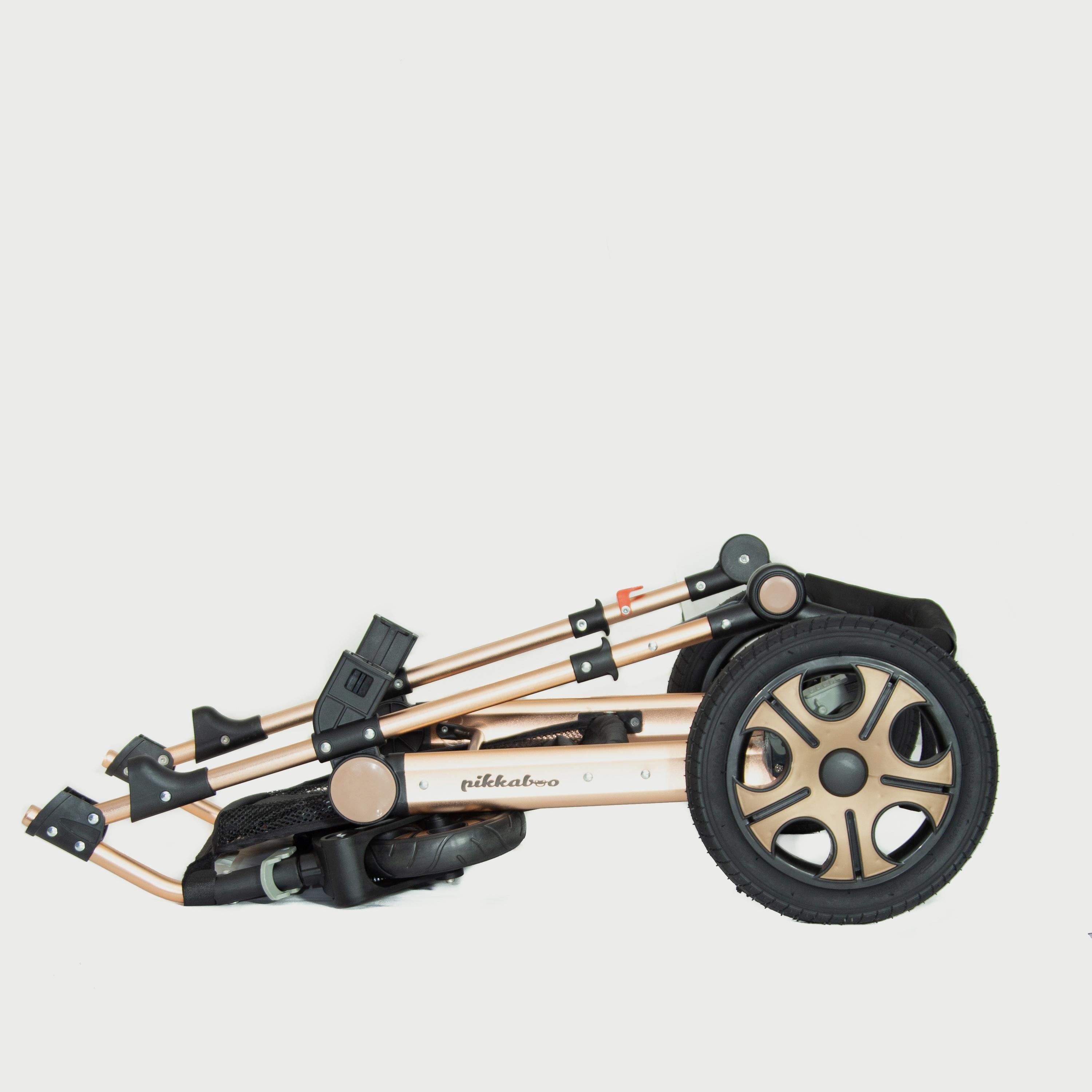 Pikkabo 3 in 1 Luxury Pram Stroller, Black-baby-gear-strollersandprams-strollers-image-4