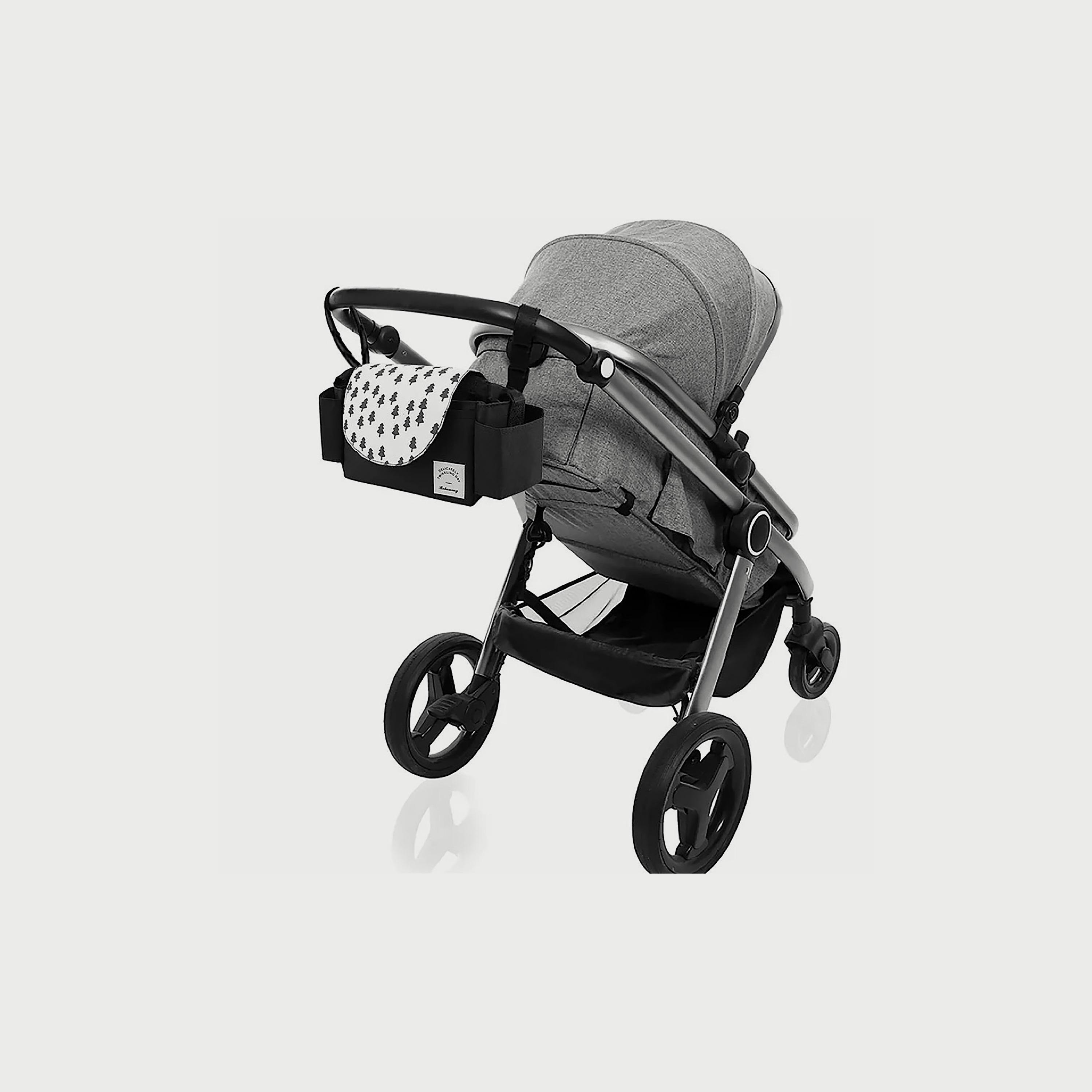 Pikkaboo Hook and Hoop Universal Waterproof Stroller Organizer, Tree-baby-gear-strollersandprams-accessories-image-3