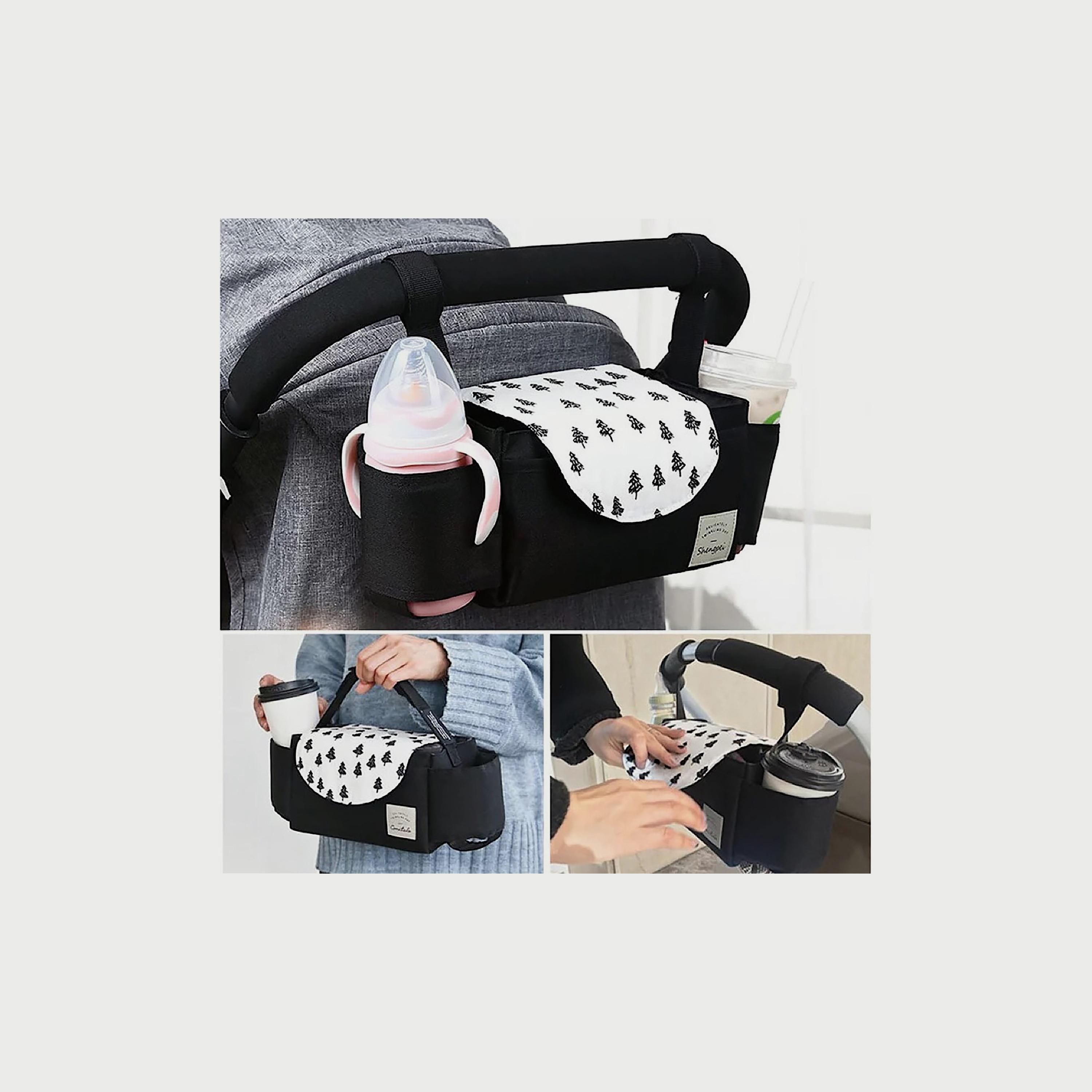 Pikkaboo Hook and Hoop Universal Waterproof Stroller Organizer, Tree-baby-gear-strollersandprams-accessories-image-4