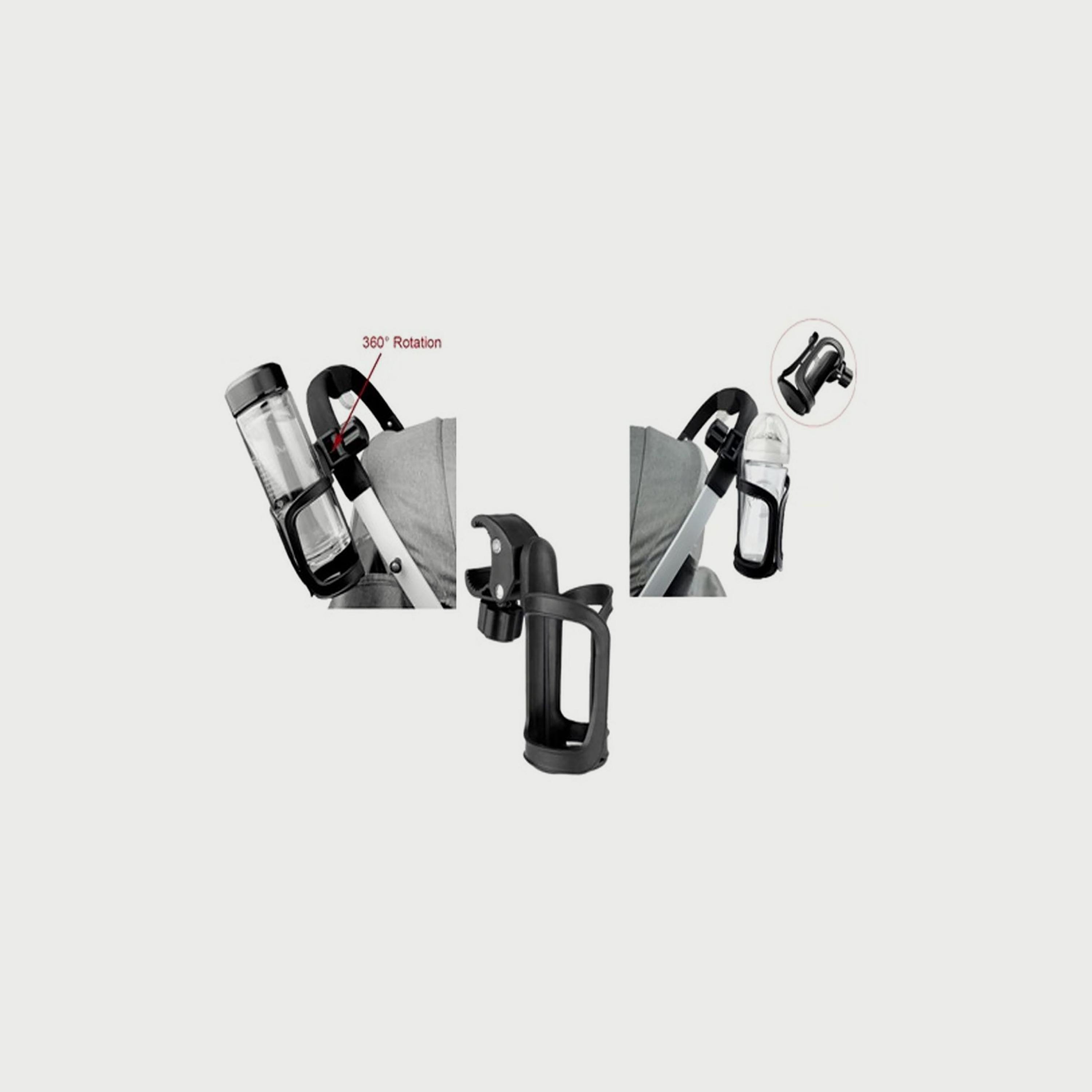 Pikkaboo 360 Adjustable Universal Bottle Holder-baby-gear-strollersandprams-accessories-image-2