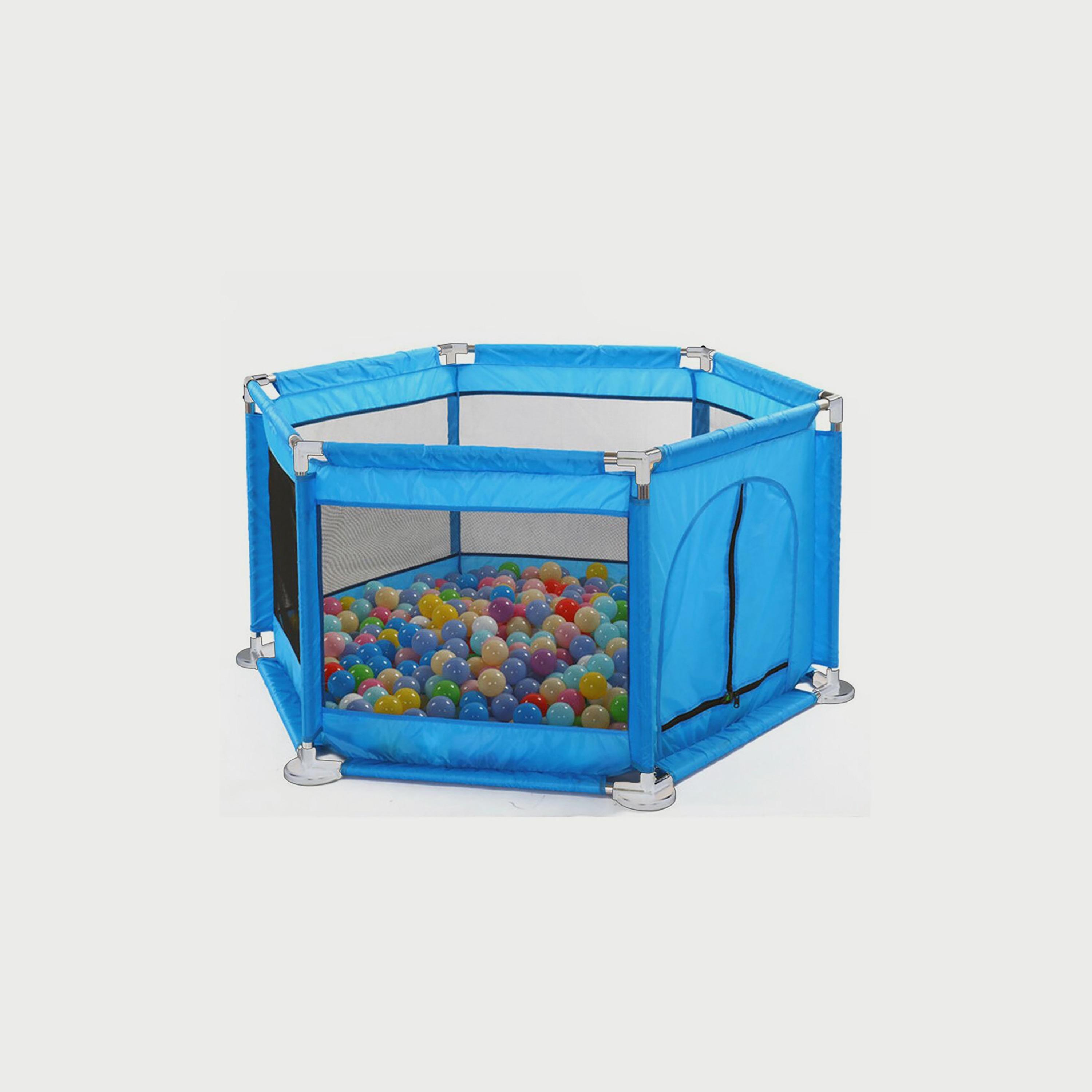 Pikkaboo MyFunPlay Portable Playpen with 30 Free balls, Blue-baby-infantactivity-playpensandplaymats-image-1