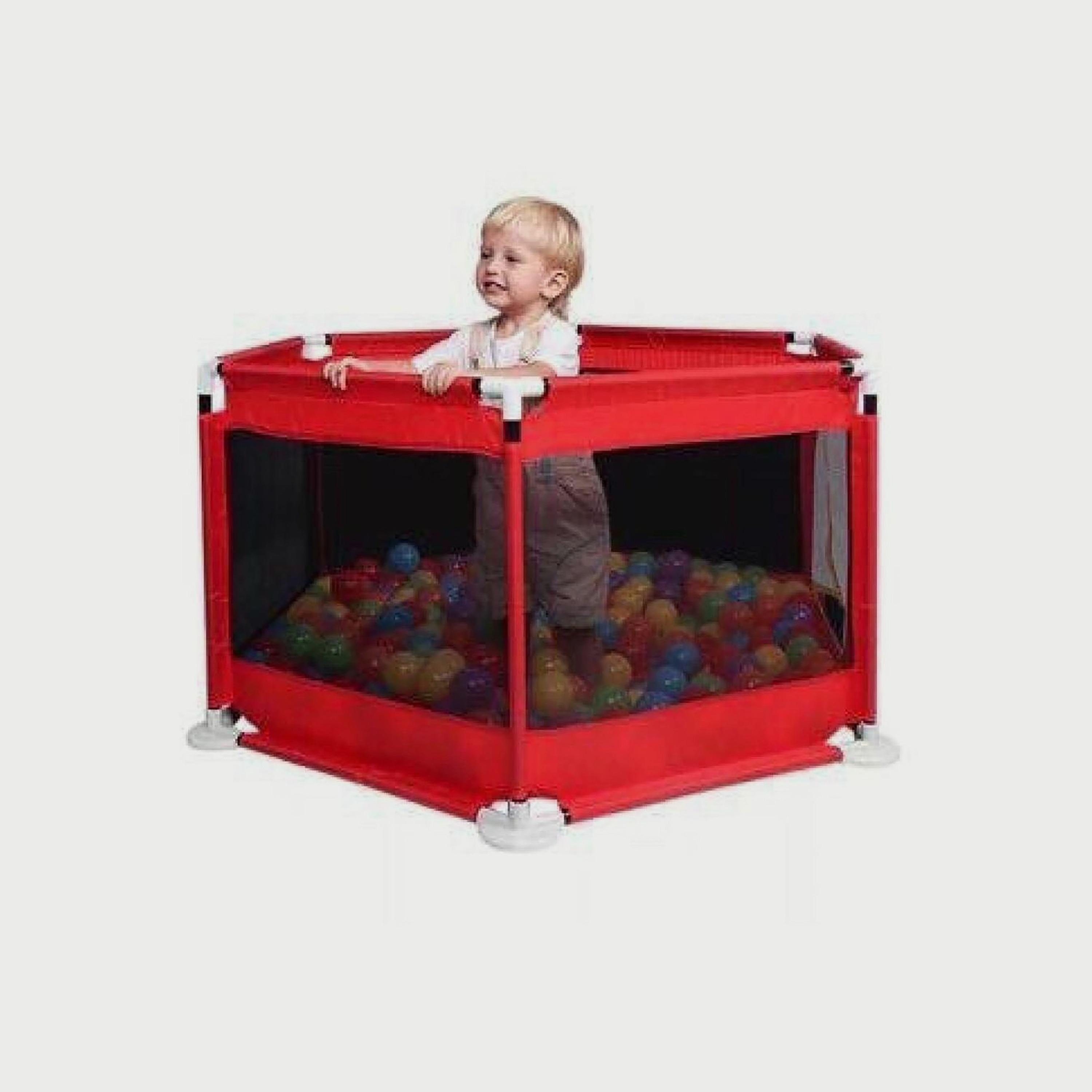 Pikkaboo MyFunPlay Portable Playpen with 30 Free balls, Red-baby-infantactivity-playpensandplaymats-image-4