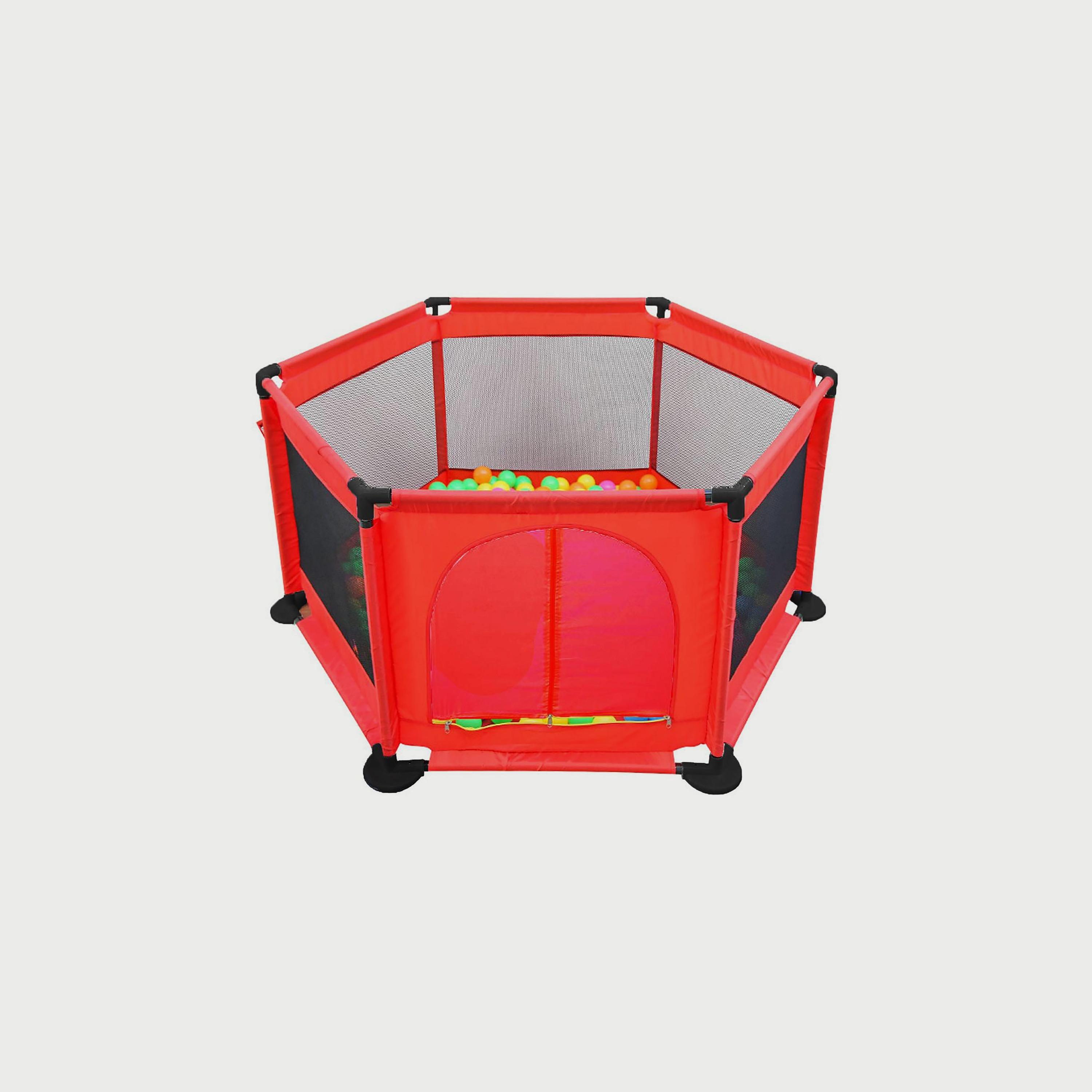 Pikkaboo MyFunPlay Portable Playpen with 30 Free balls, Red-baby-infantactivity-playpensandplaymats-image-5