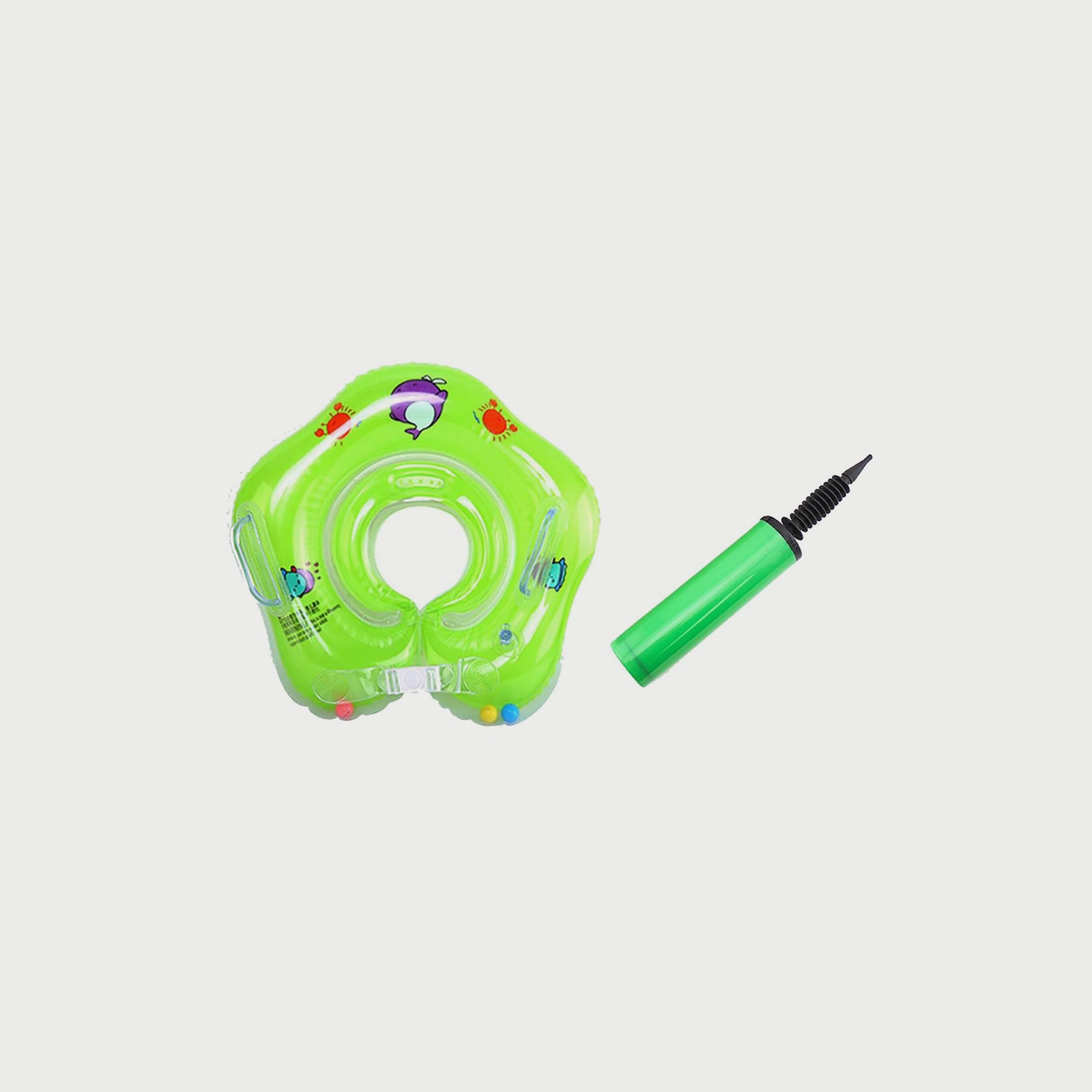 Pikkaboo Iswimsafe Infant Neck Floater, Green-girls-clothing-sportswear-swimwear-image-1