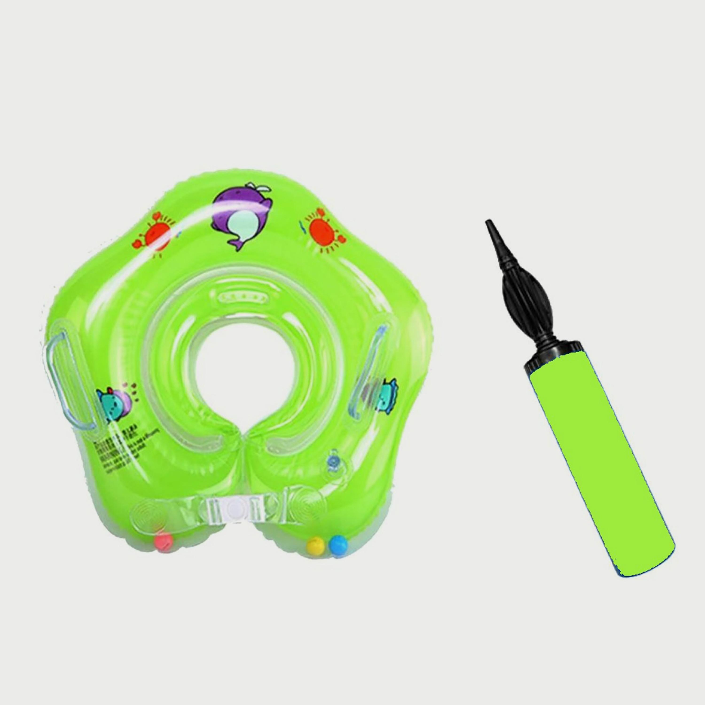 Pikkaboo Iswimsafe Infant Neck Floater, Green-girls-clothing-sportswear-swimwear-image-2