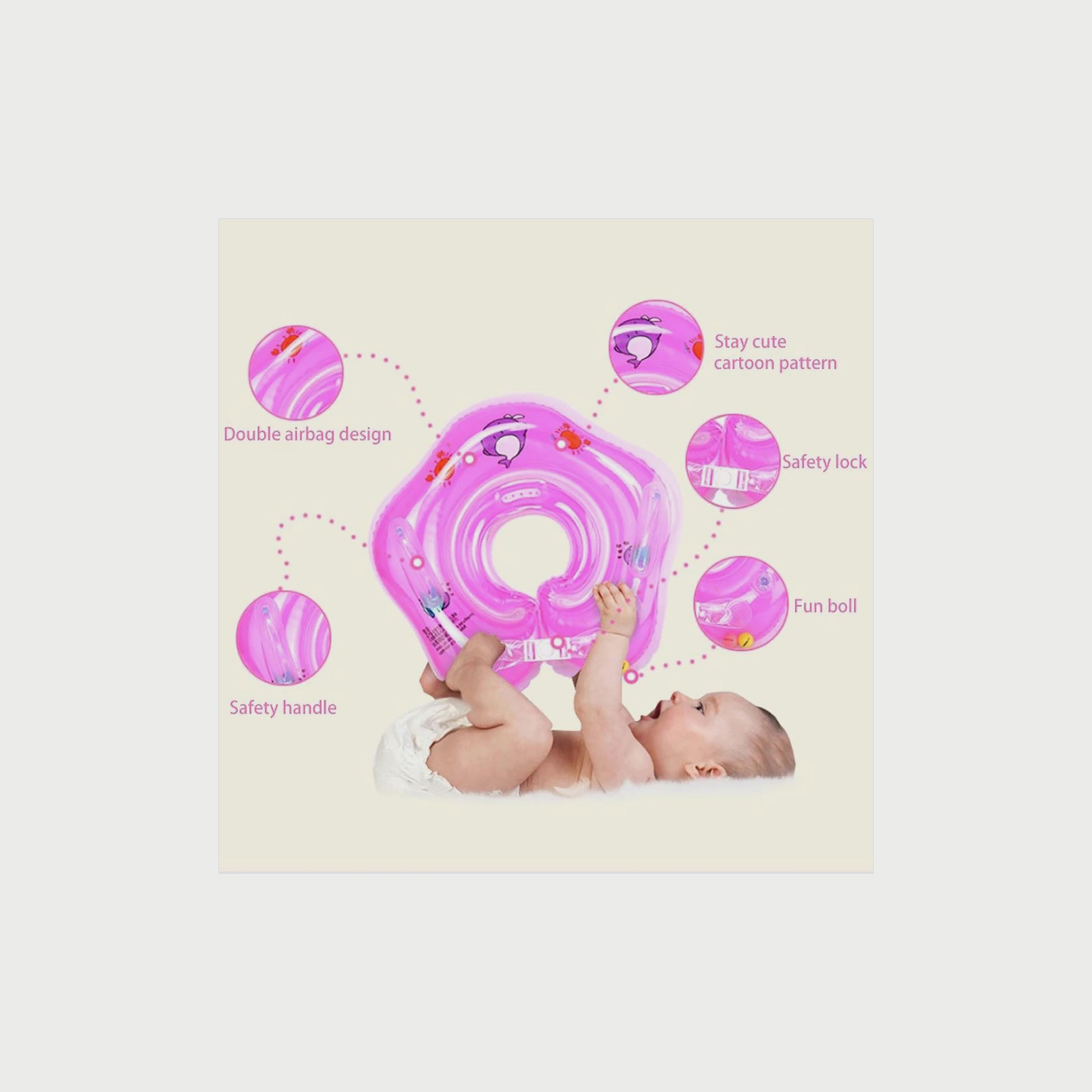 Pikkaboo Iswimsafe Infant Neck Floater, Pink-girls-clothing-sportswear-swimwear-image-4