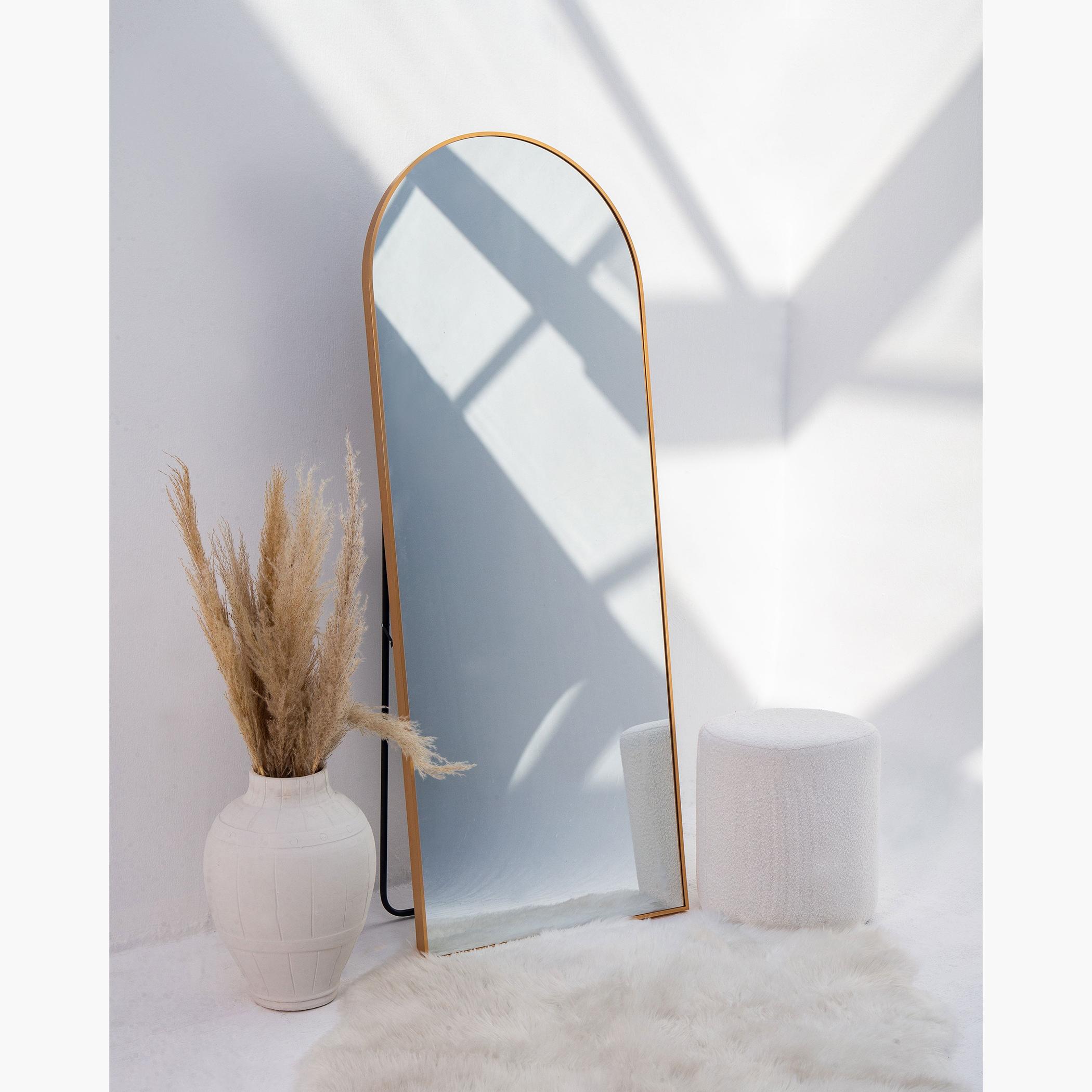 HomeKode Arch Floor Mirror with Stand - 70x180 cm