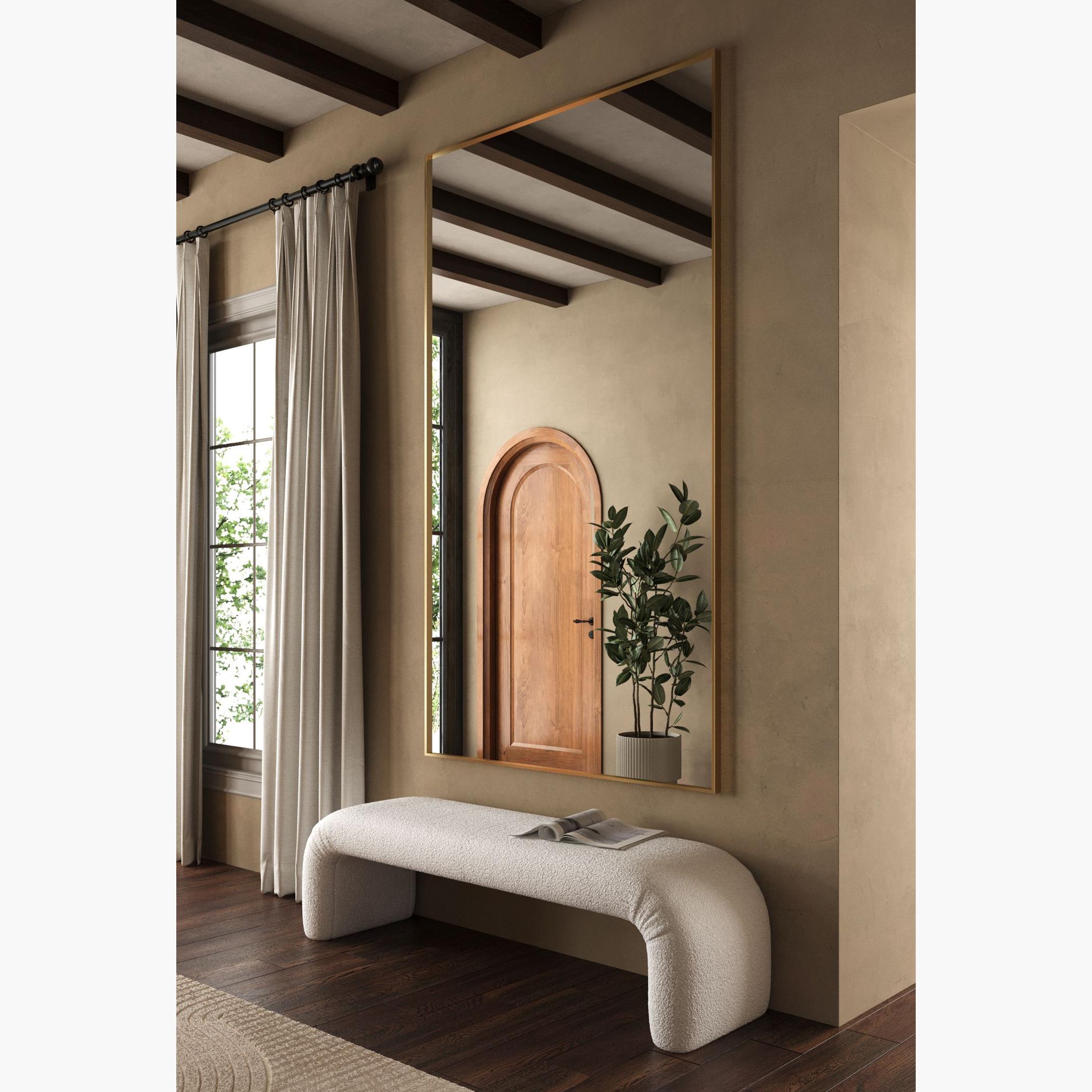 HomeKode Rectangular Floor Mirror - 120x210 cm