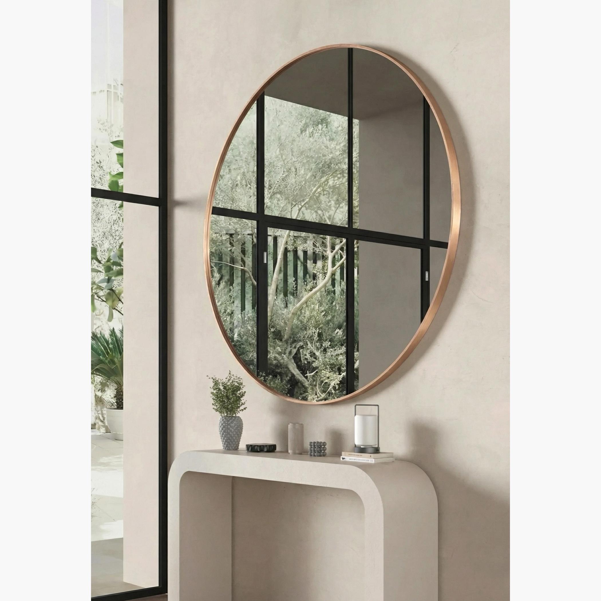 HomeKode Round Wall Mirror - 150x150 cm
