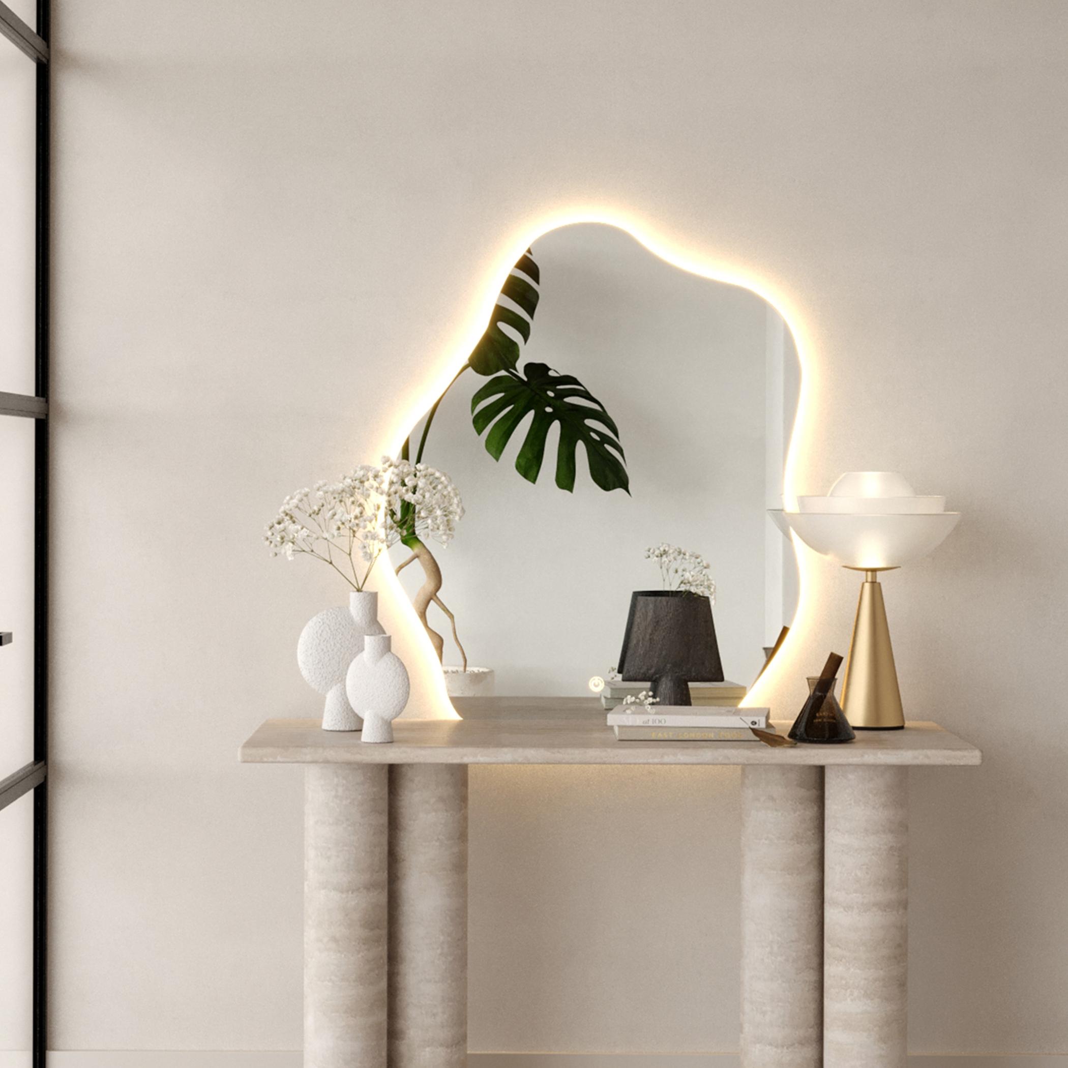 HomeKode Vanity Wall Mirror - 80x100 cm