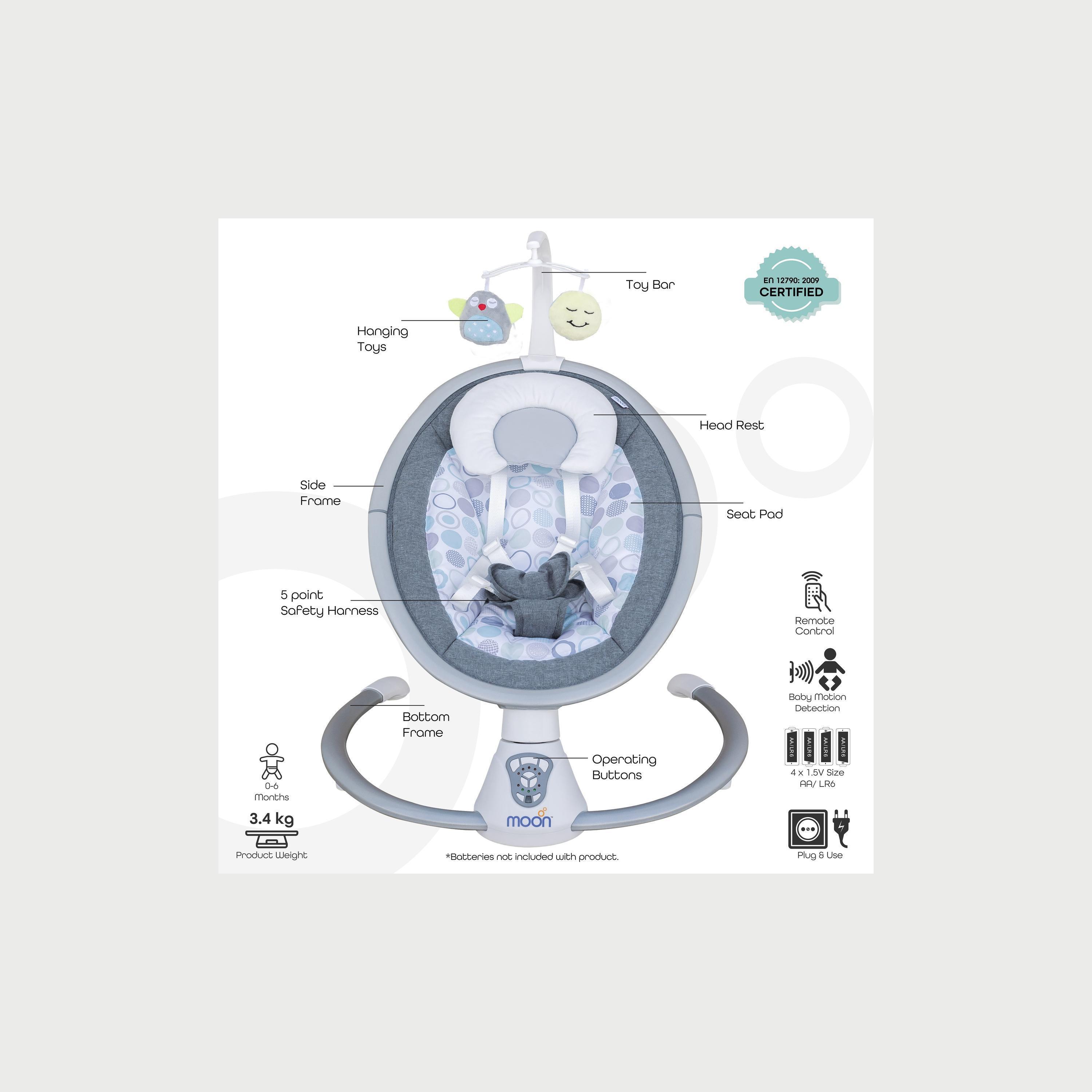 Moon Baby Swing with Music - Circle-baby-infantactivity-swings-image-2