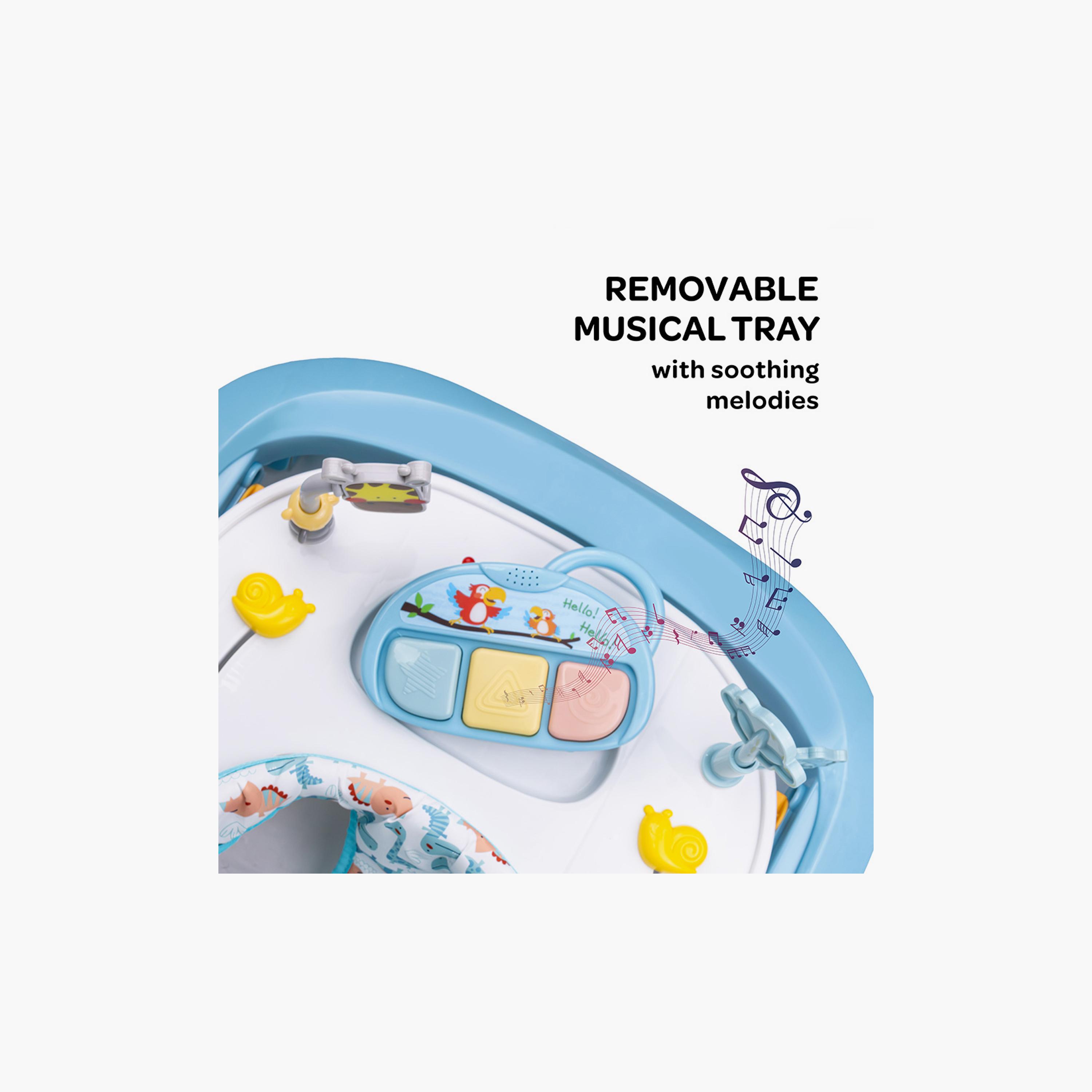 Moon Drive Walker with Removable Musical Tray - 6-18 Months - Blue Forest-baby-infantactivity-walkers-image-2