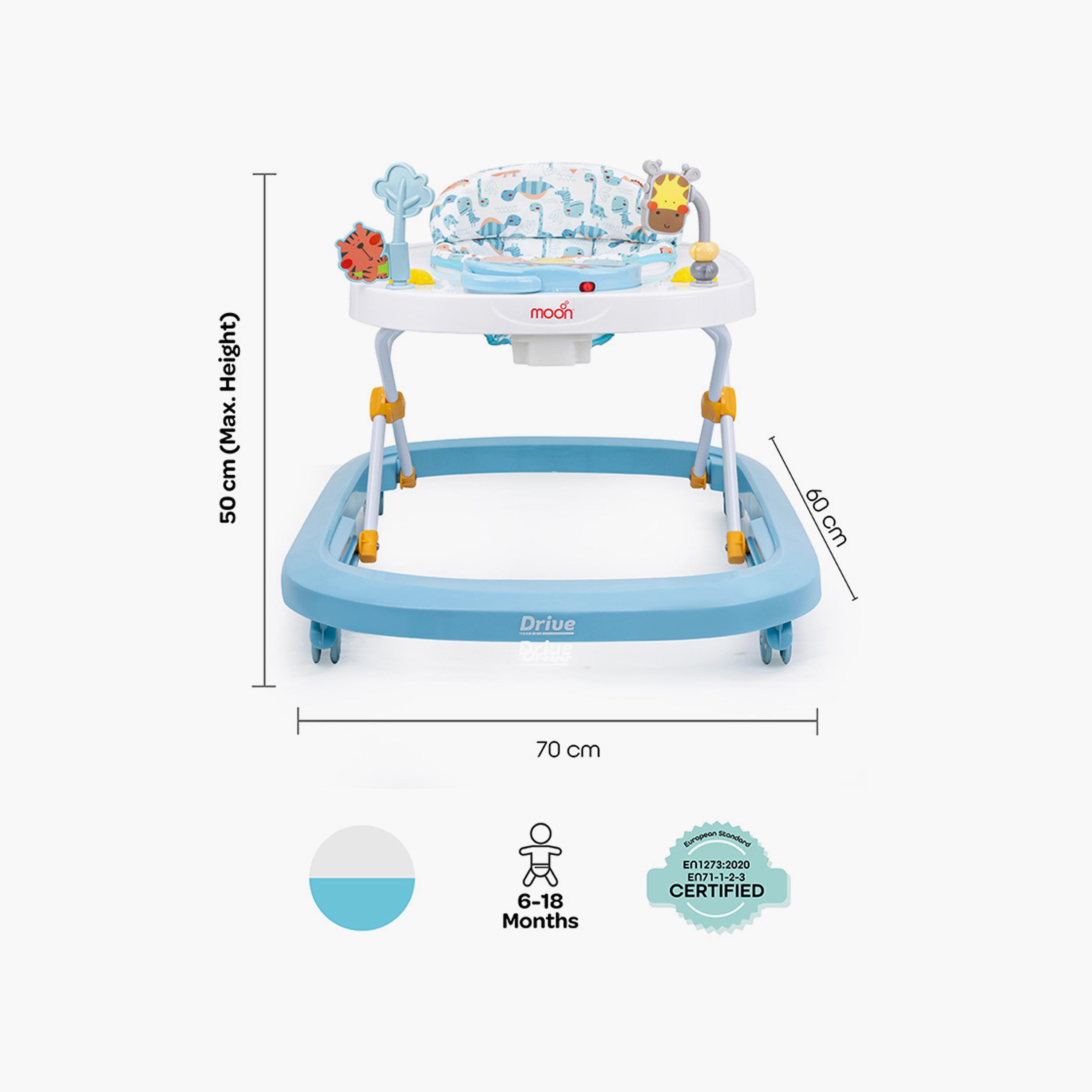 Moon Drive Walker with Removable Musical Tray - 6-18 Months - Blue Forest-baby-infantactivity-walkers-image-7