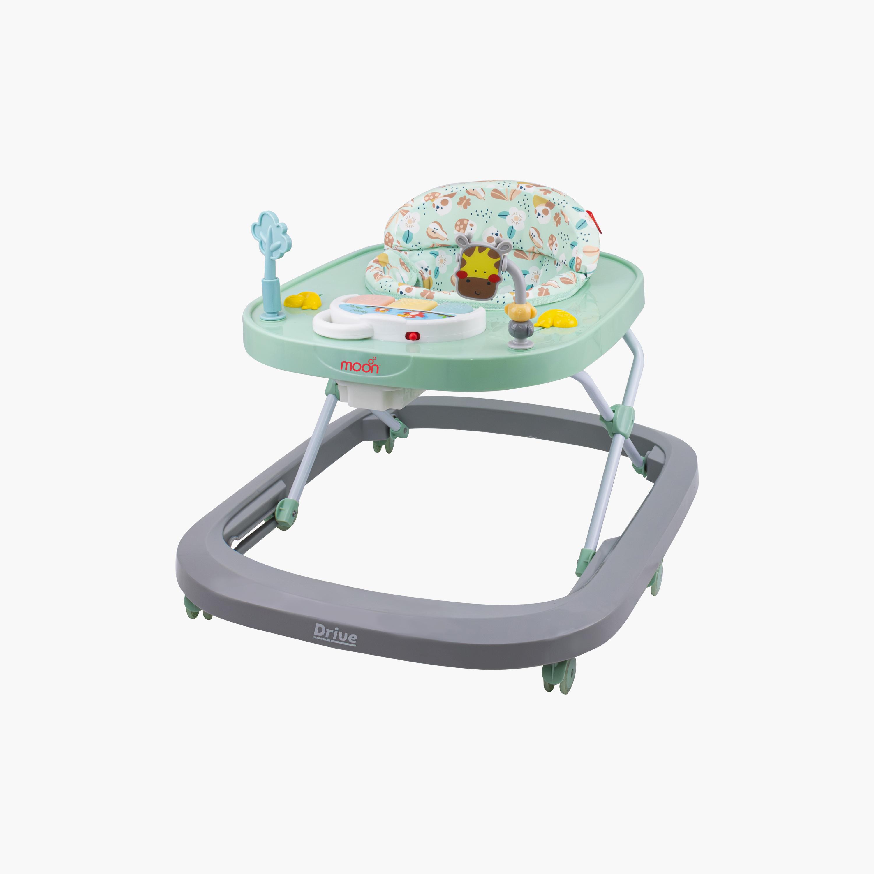 Moon Drive Walker with Removable Musical Tray - 6-18 Months - Grey Forest-baby-infantactivity-walkers-image-1