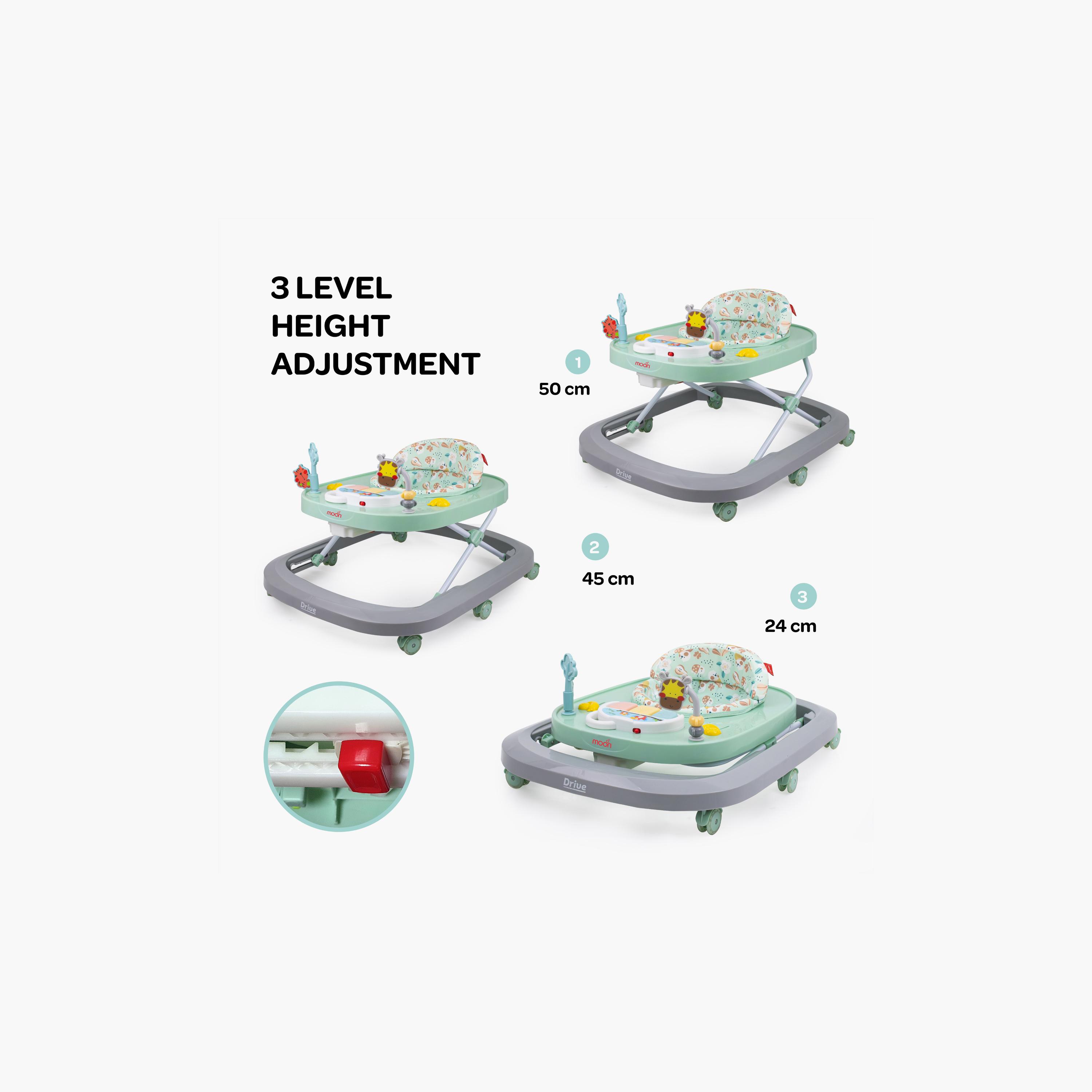 Moon Drive Walker with Removable Musical Tray - 6-18 Months - Grey Forest-baby-infantactivity-walkers-image-4