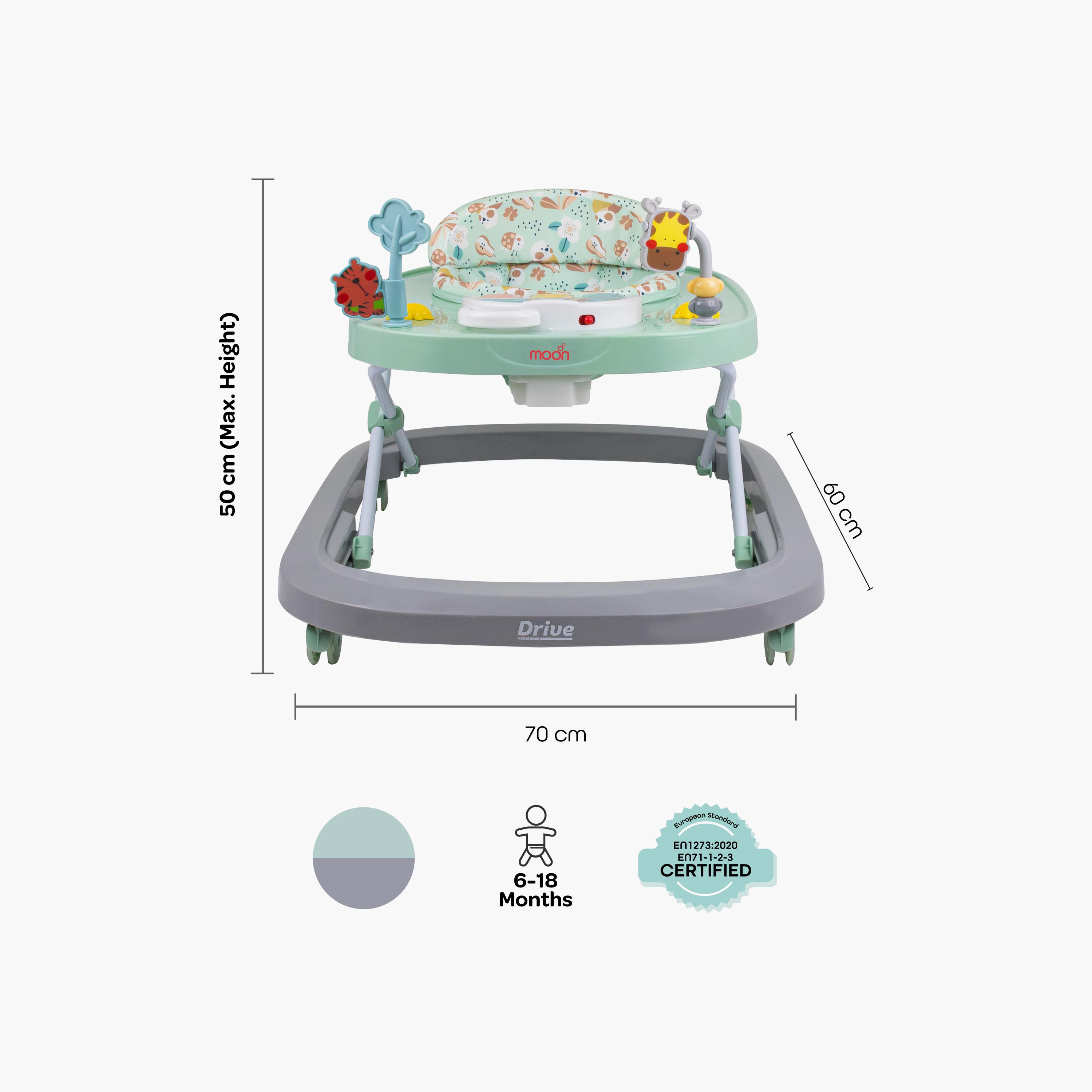 Moon Drive Walker with Removable Musical Tray - 6-18 Months - Grey Forest-baby-infantactivity-walkers-image-7