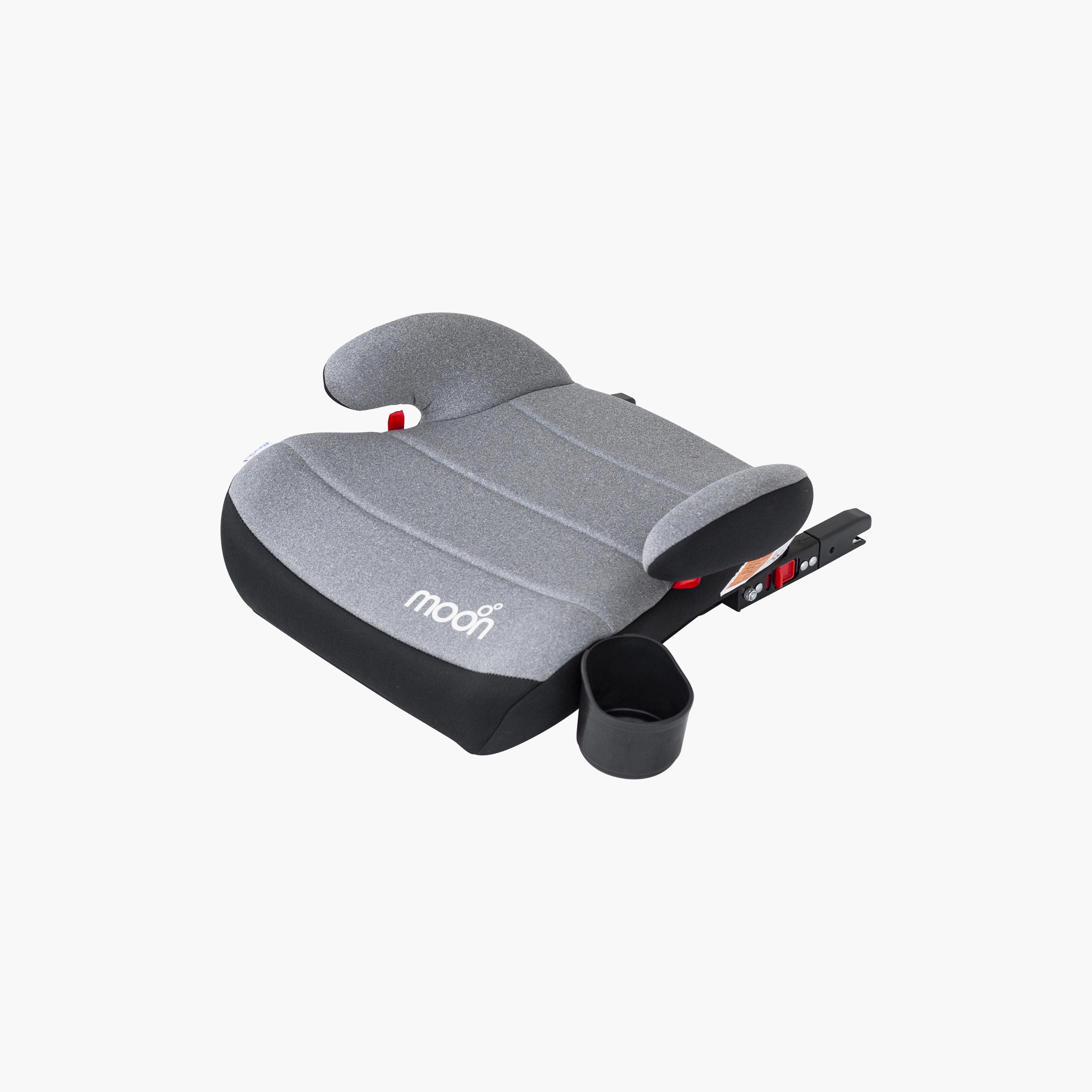 Moon Kido Baby Booster Car Seat with Isofix - Grey-baby-gear-carseats-image-1
