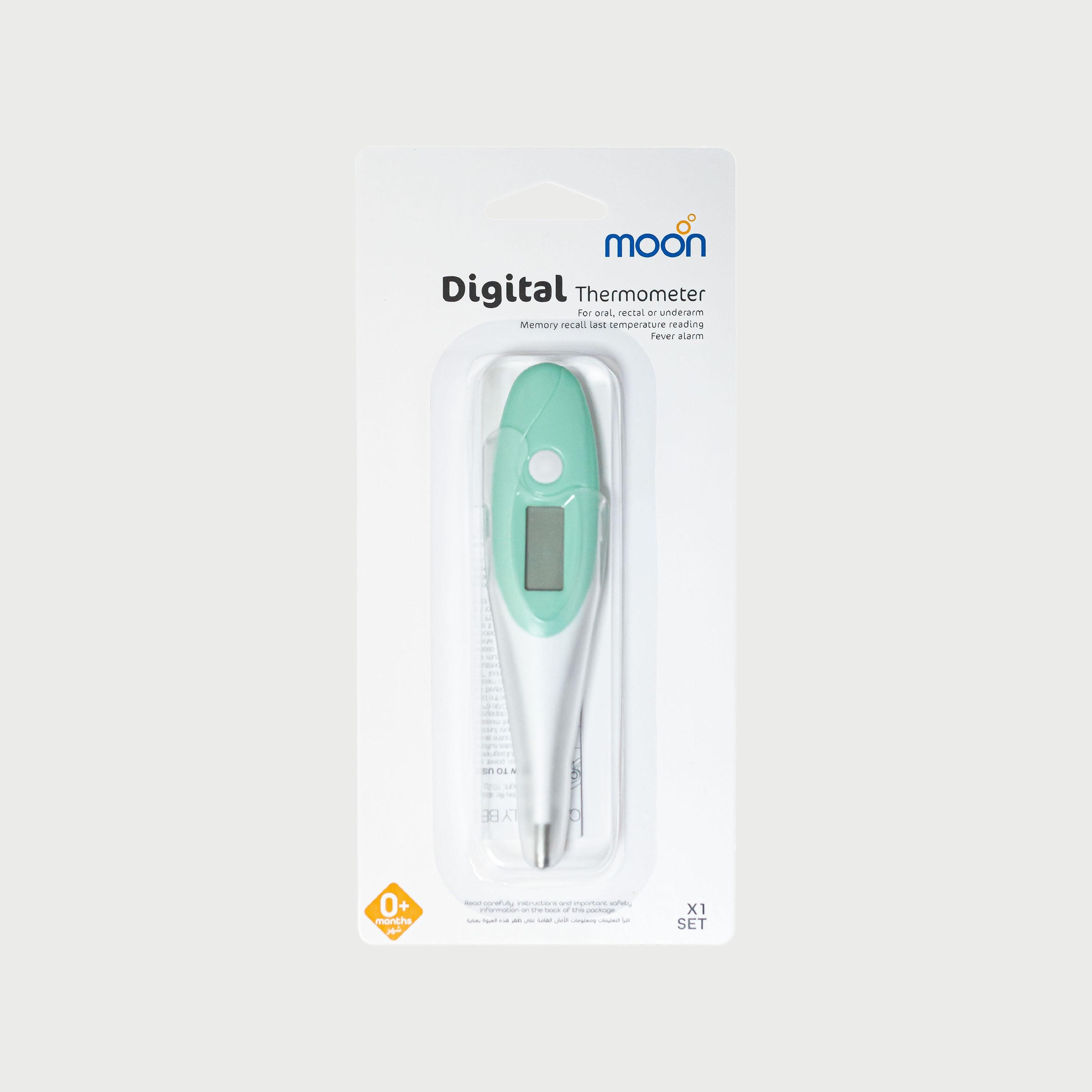 ميزان الحرارة الرقمي LCD للجسم أطفال و كبار من موون-baby-healthandsafety-thermometersandaspirators-image-1