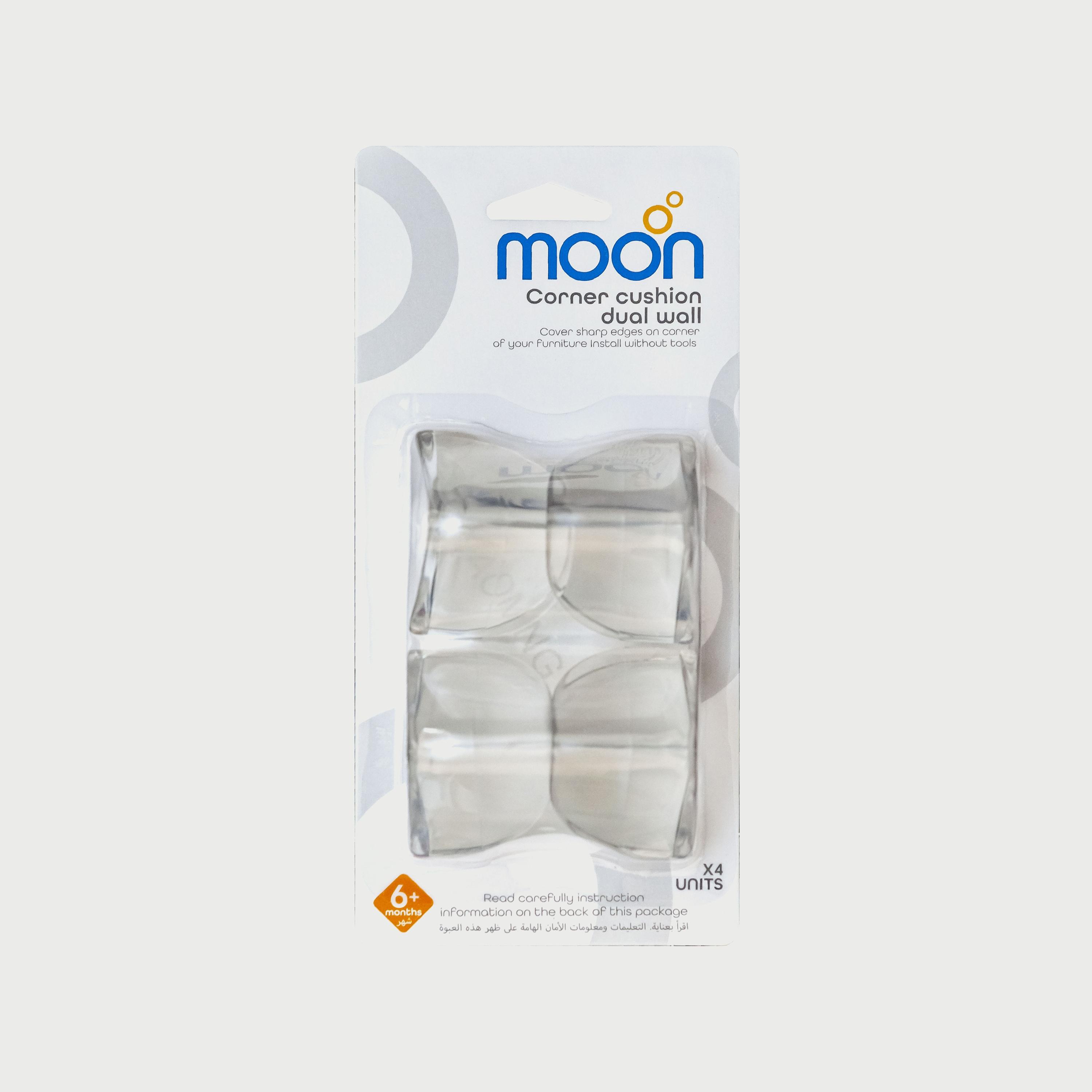 وسادة زاوية الطفل واقي الجدار المزدوج من موون، أبيض-baby-healthandsafety-babyproofing-image-1