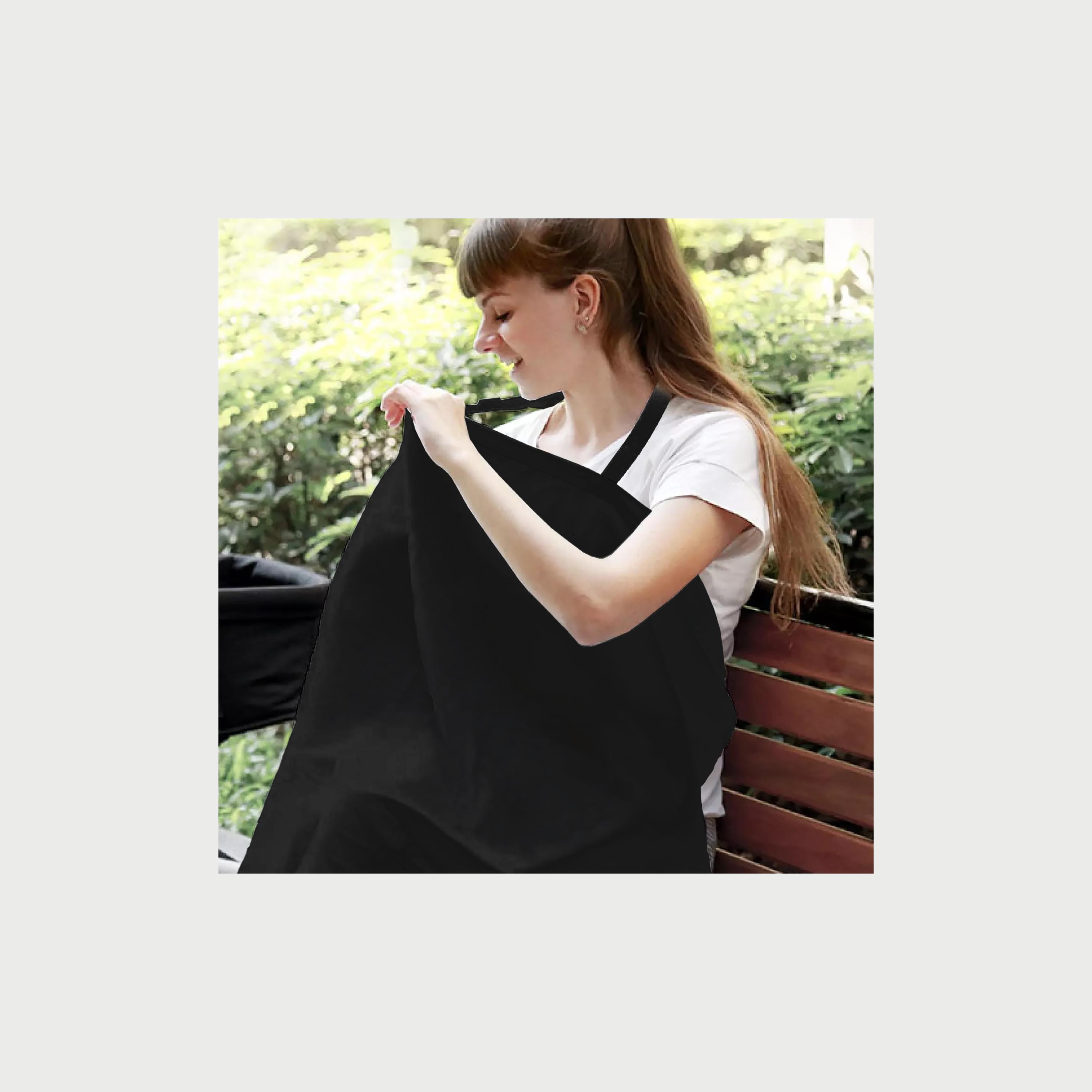 Moon Organic Nursing Privacy Wraps, Black-baby-feeding-breastfeedingandcare-image-3