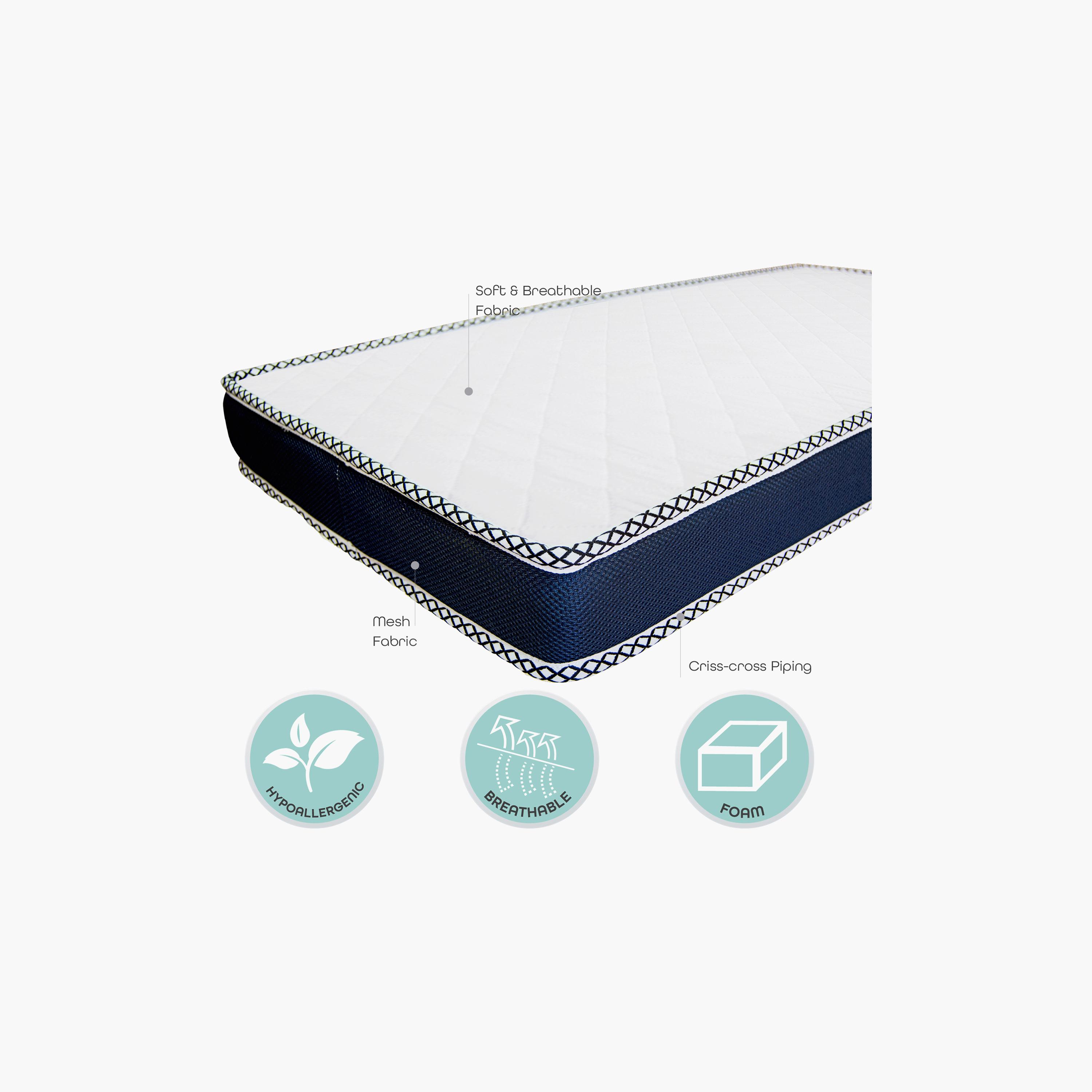Moon Hypoallergic Breathable Fabric Mattress - 60 x 120 cm-baby-nursery-mattresses-image-3