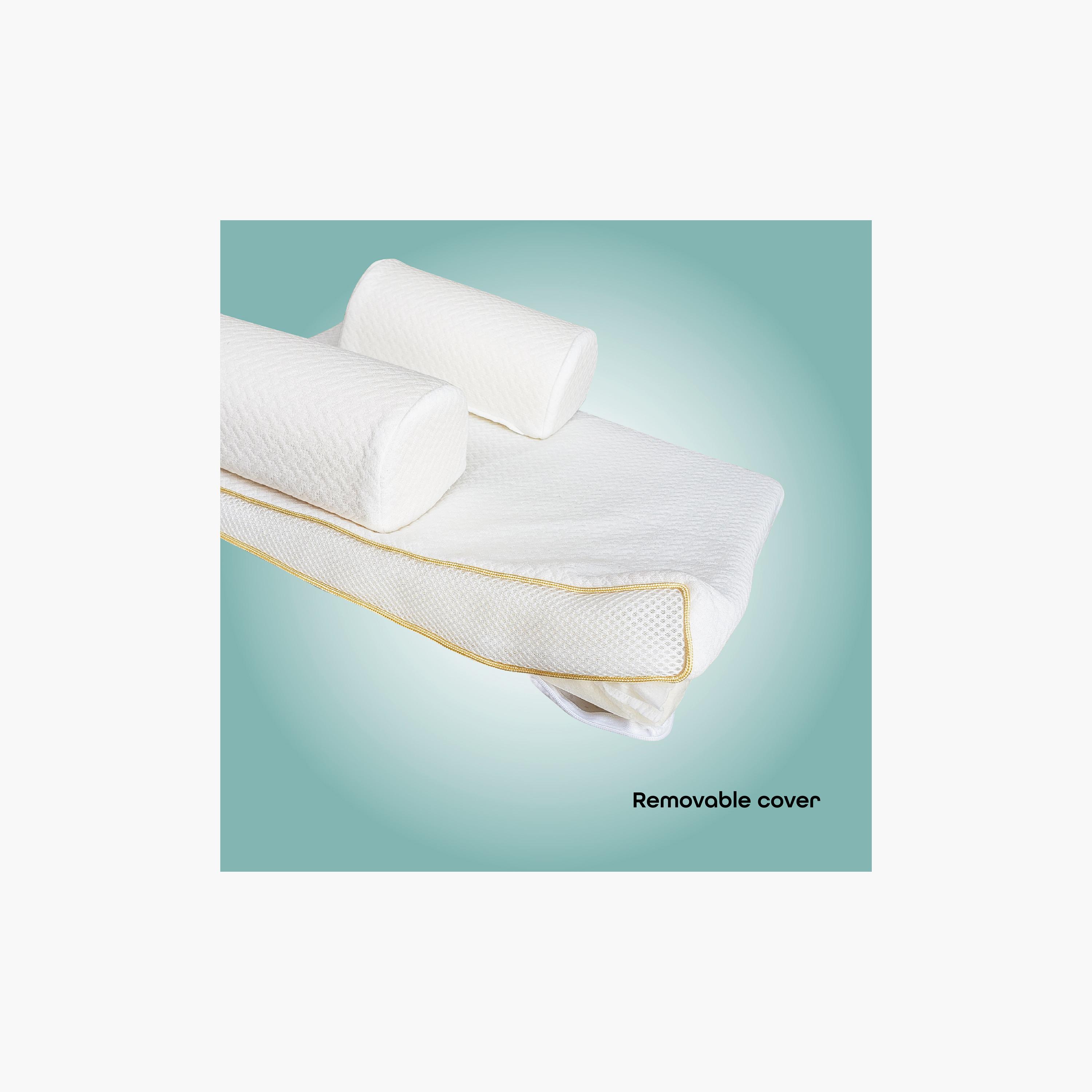 Moon Organic Easy And Breathable Sleep Positioner - White - 0 Months+-baby-feeding-breastfeedingandcare-image-4