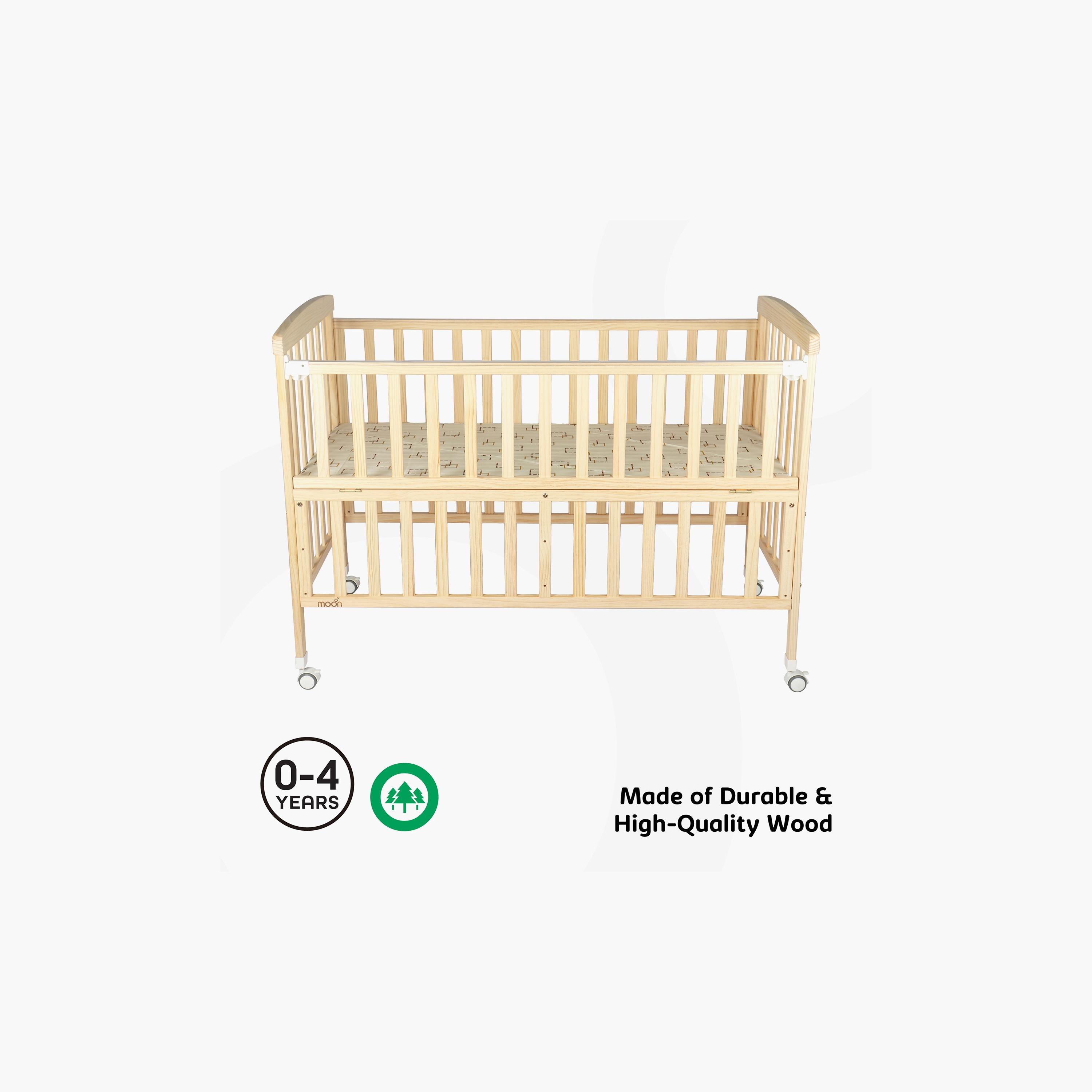 سرير أطفال خشبي محمول من موون، خشب طبيعي-baby-nursery-furniture-cribsandbeds-babycribs-image-4