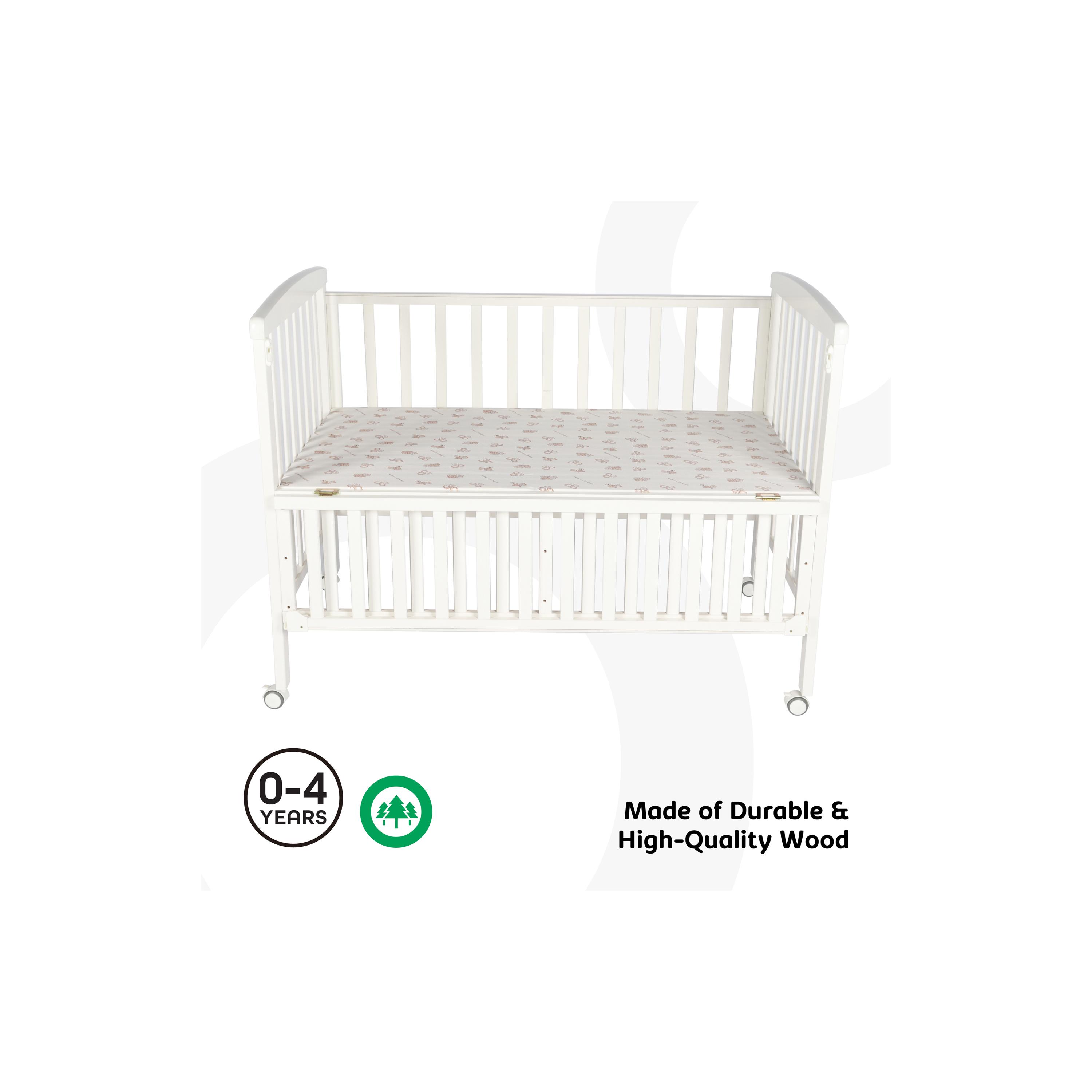 Moon Wooden Portable Crib, White-baby-nursery-furniture-cribsandbeds-bassinets-image-2