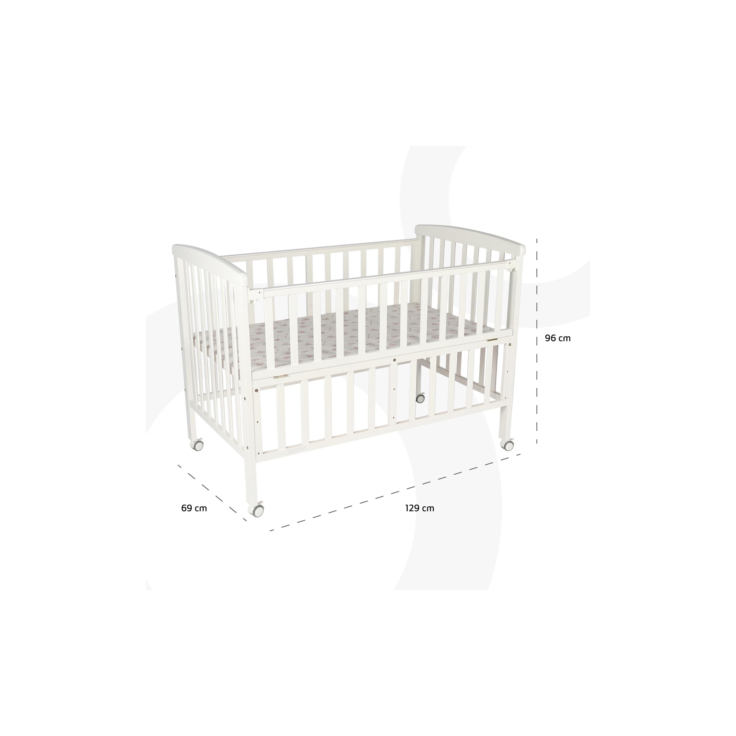Moon Wooden Portable Crib, White-baby-nursery-furniture-cribsandbeds-bassinets-image-5