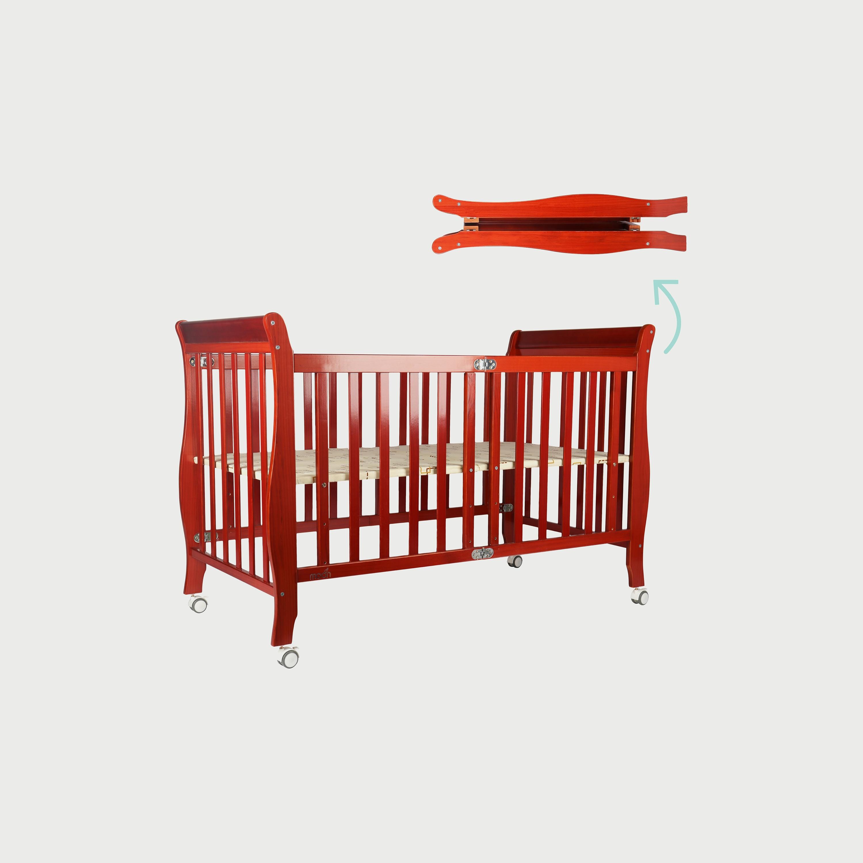 Baby cot outlet wooden foldable