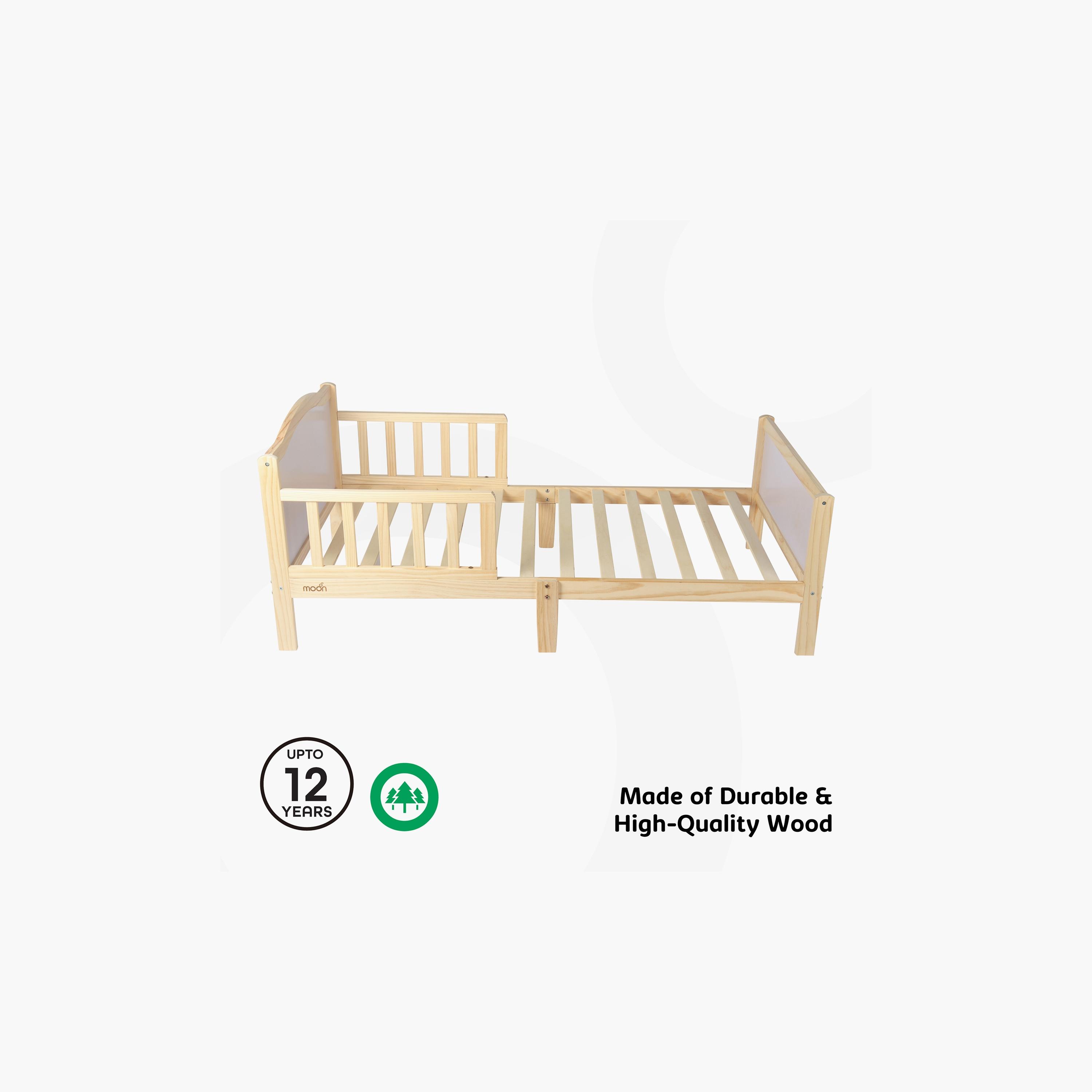 Moon Wooden Toddler Bed, Natural Wood-baby-nursery-furniture-cribsandbeds-beds-image-3