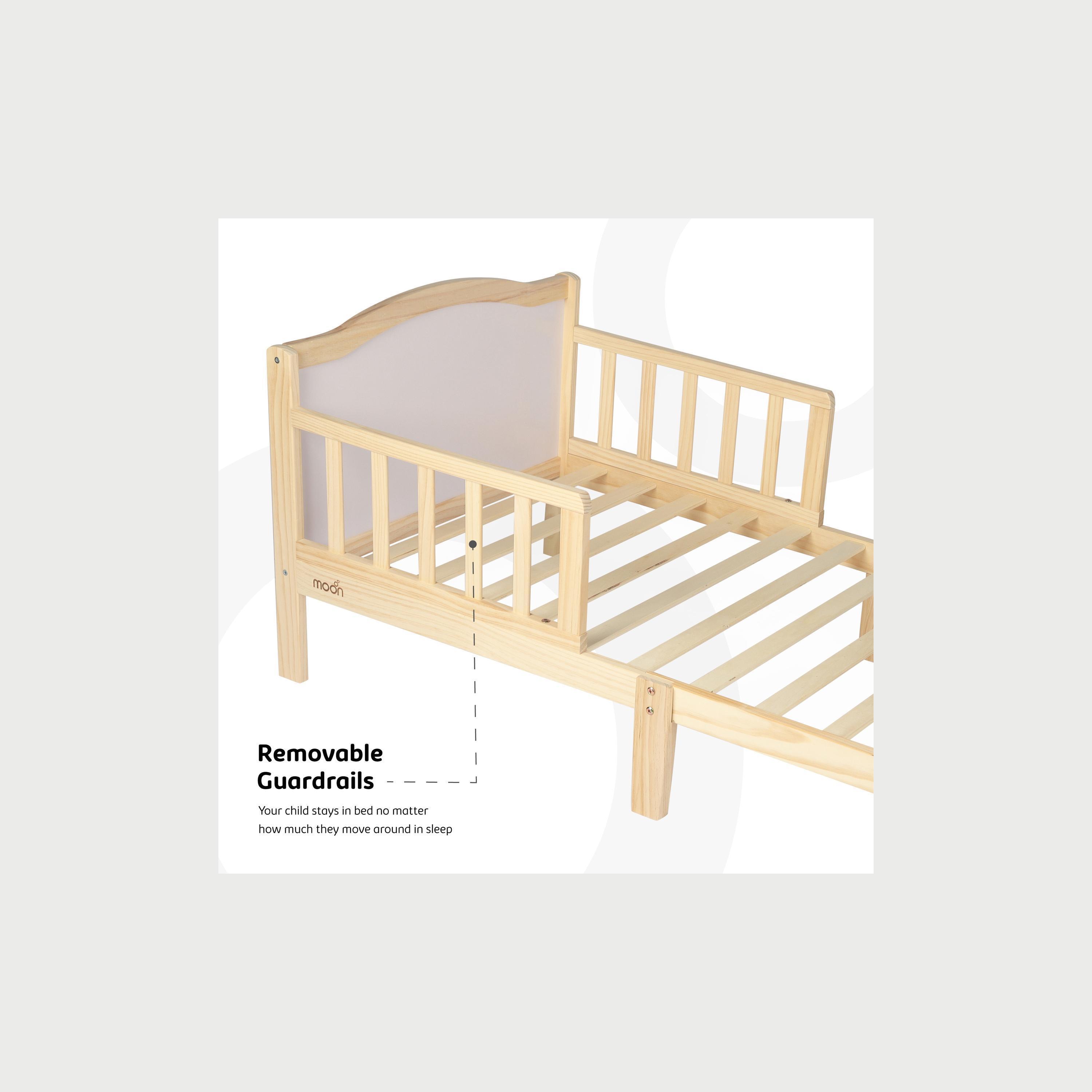 Moon Wooden Toddler Bed, Natural Wood-baby-nursery-furniture-cribsandbeds-beds-image-4