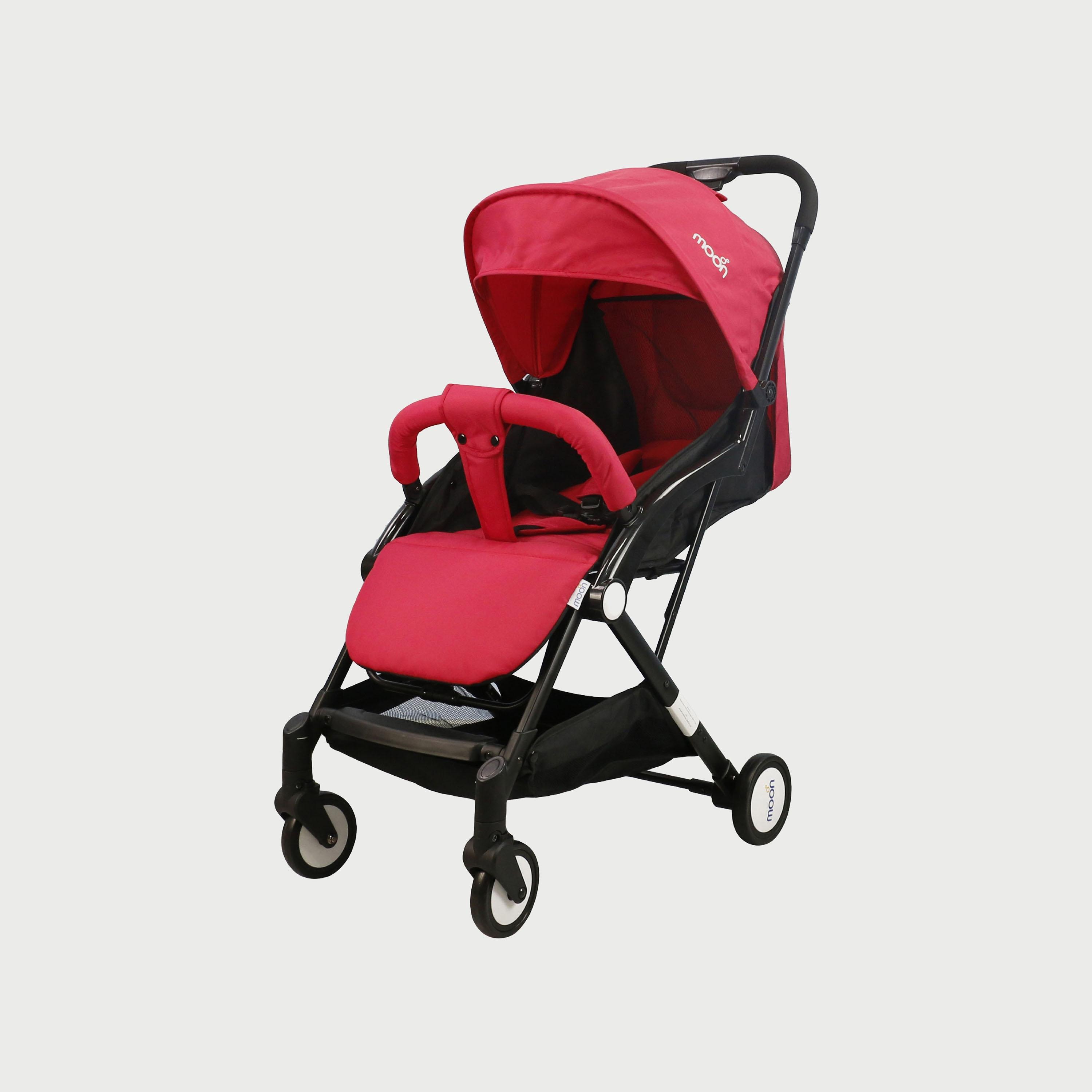 Moon Travel-Lite Stroller, Fire Red-baby-gear-strollersandprams-strollers-image-1