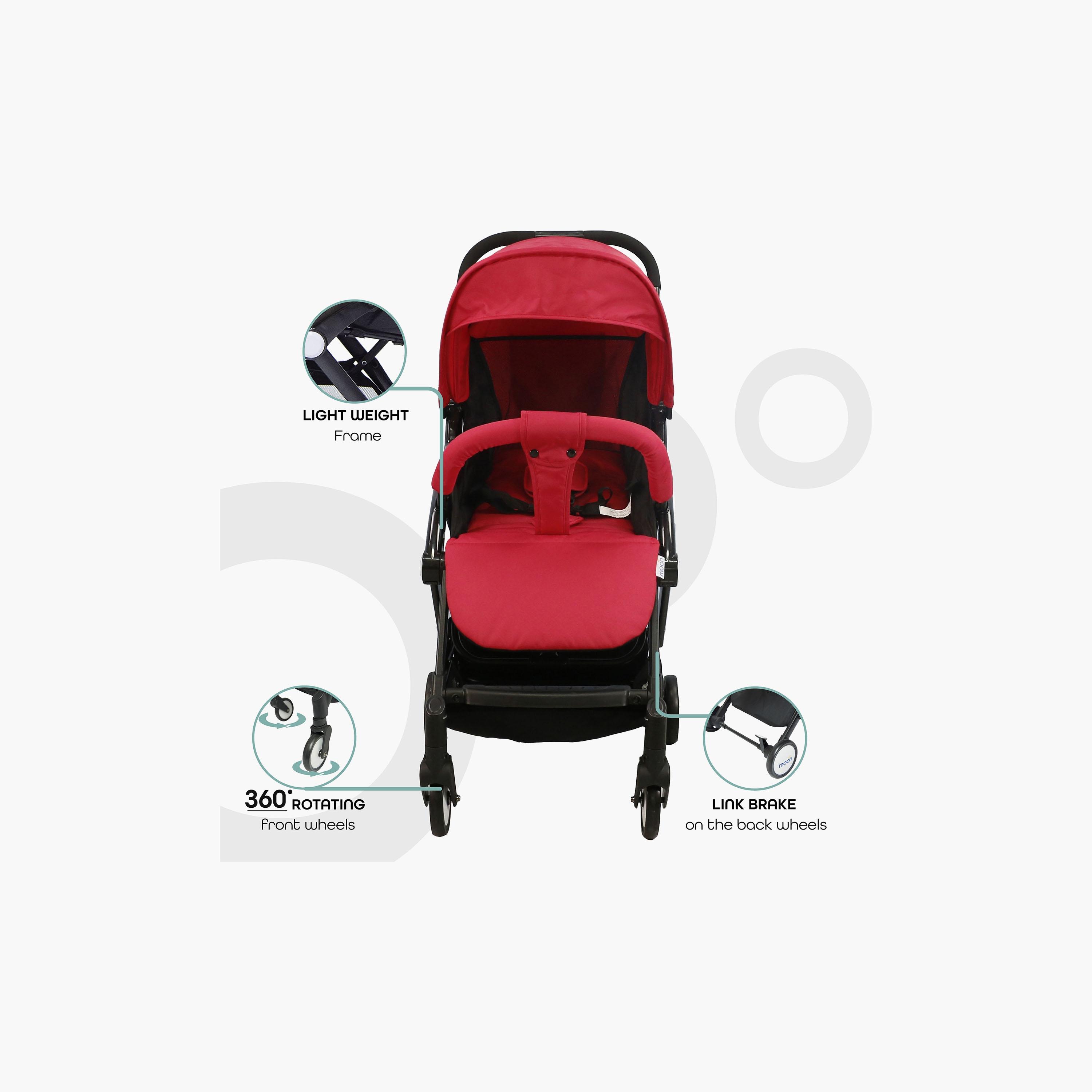 Moon Travel-Lite Stroller, Fire Red-baby-gear-strollersandprams-strollers-image-3