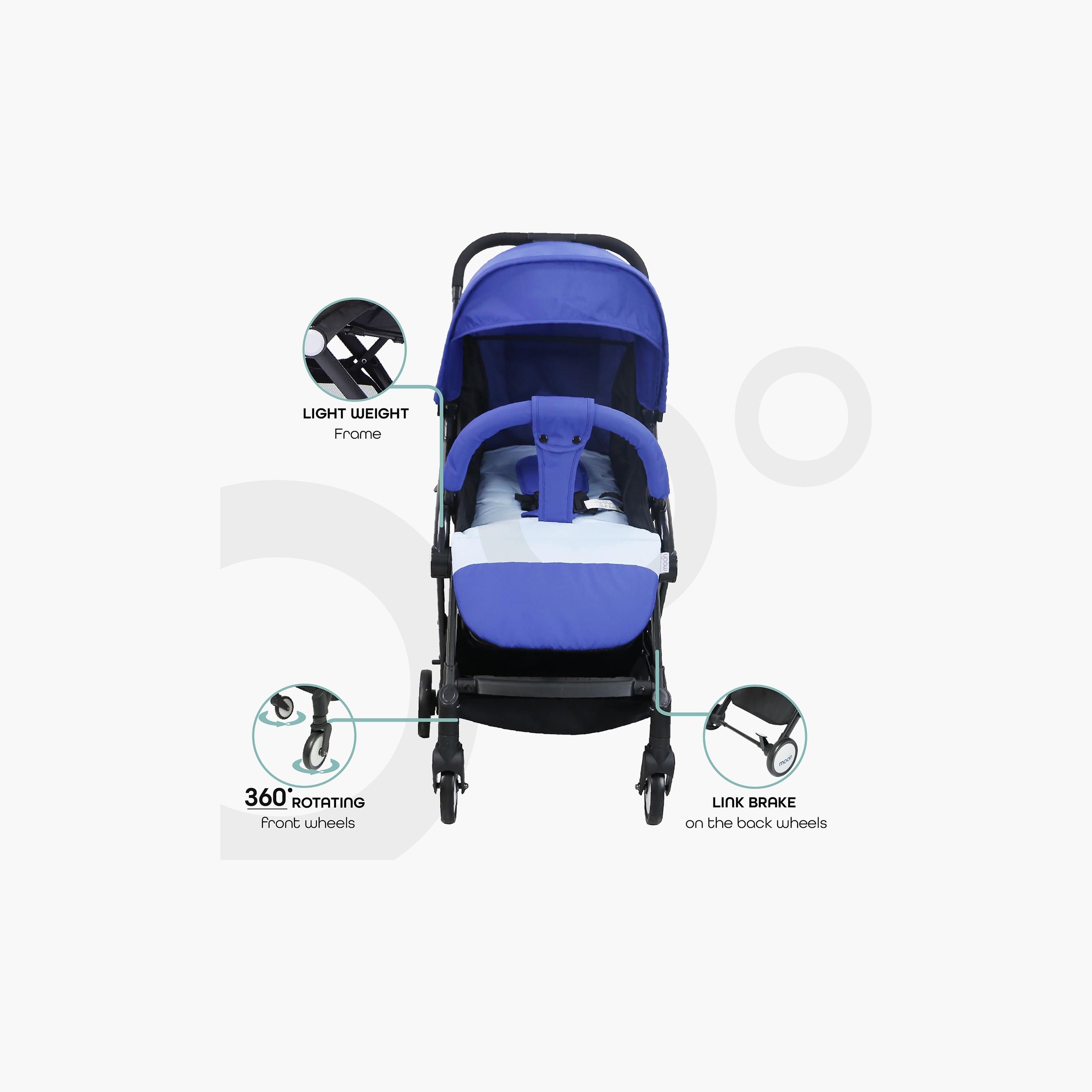 Moon Travel-Lite Cabin Stroller - Royal Blue-baby-gear-strollersandprams-strollers-image-3