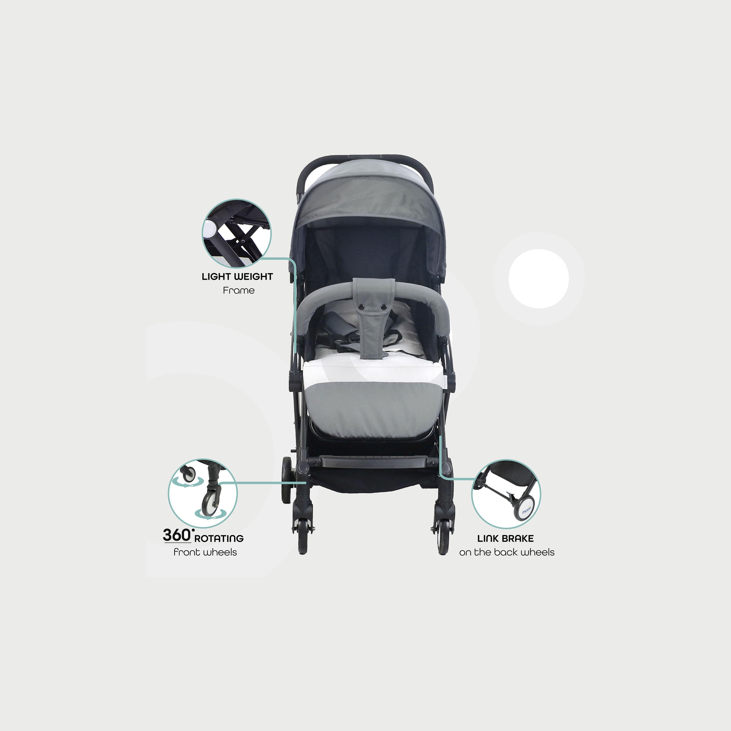 Moon Travel-Lite Stroller, Mid Grey-baby-gear-strollersandprams-strollers-image-3
