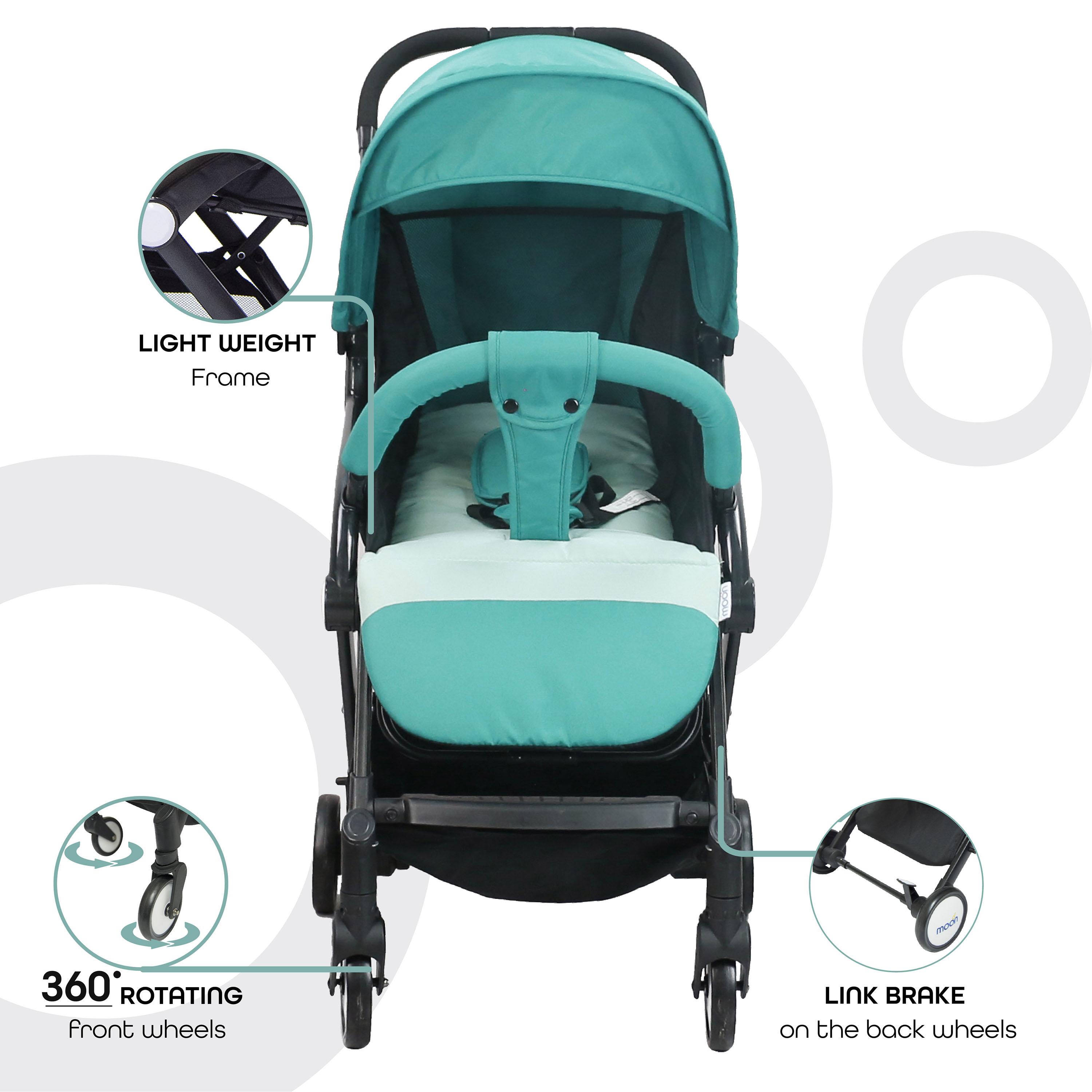 Moon Travel-Lite Cabin Stroller - Sea Blue-baby-gear-strollersandprams-strollers-image-2