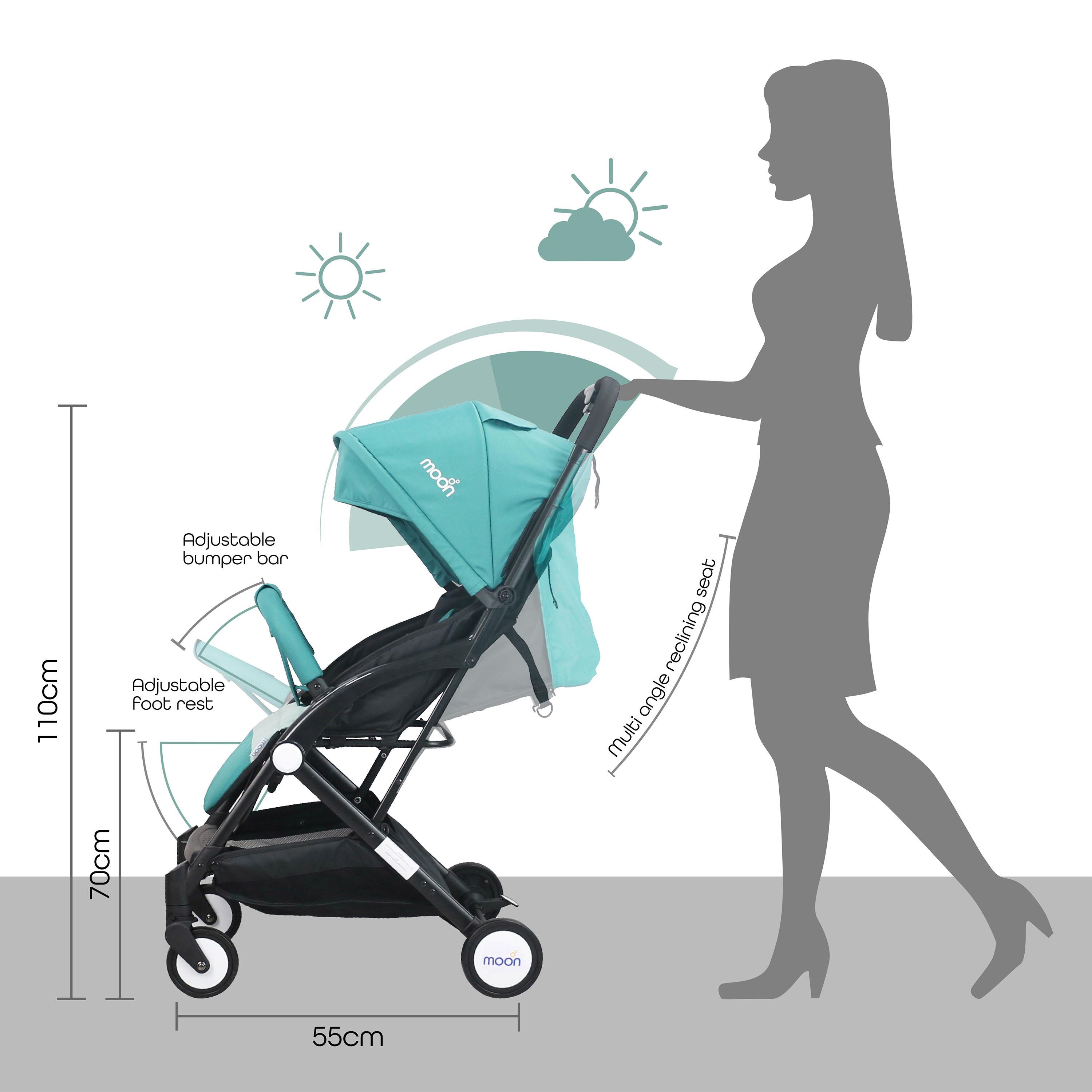 Moon Travel-Lite Cabin Stroller - Sea Blue-baby-gear-strollersandprams-strollers-image-5