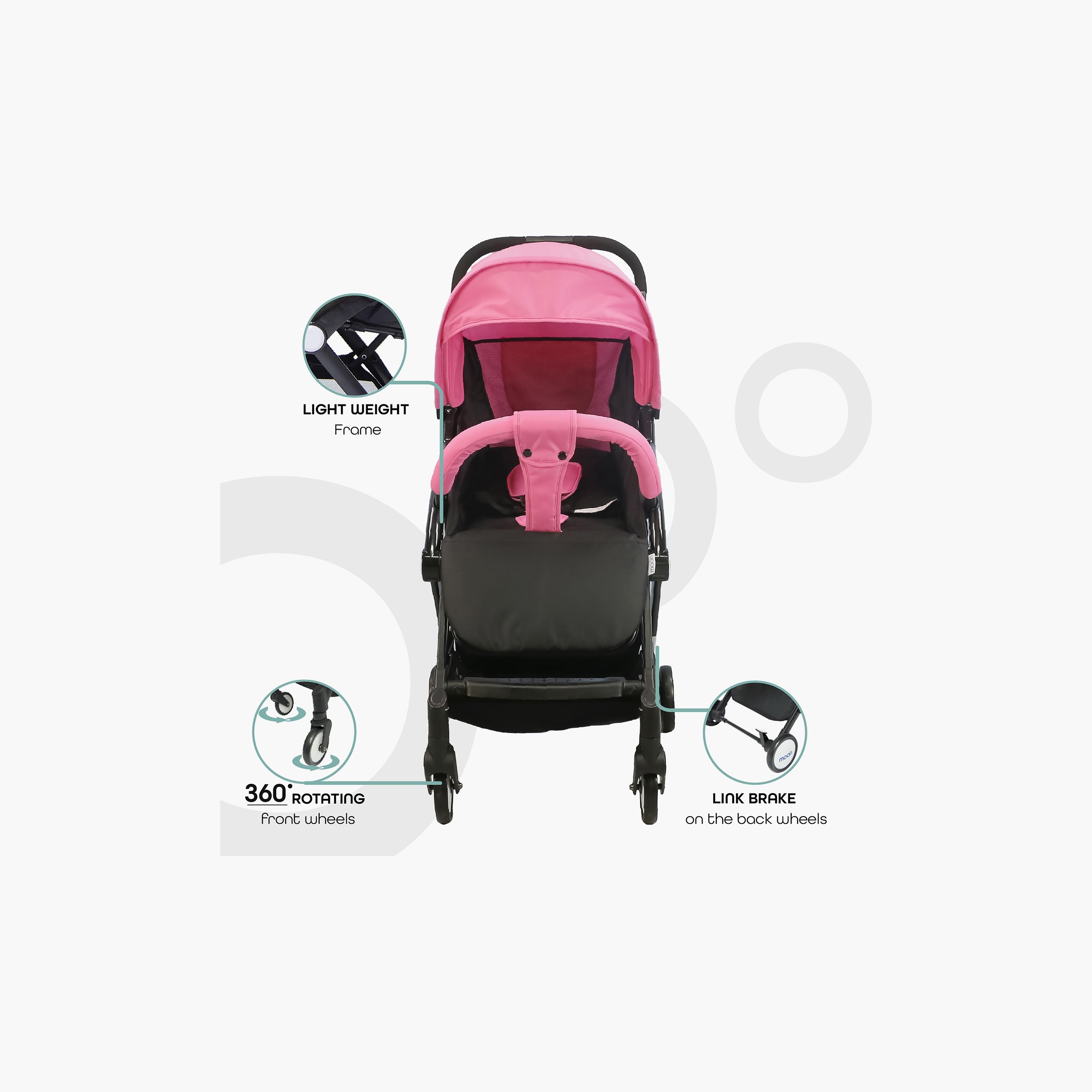 Moon Travel-Lite Stroller, Pink-baby-gear-strollersandprams-strollers-image-3