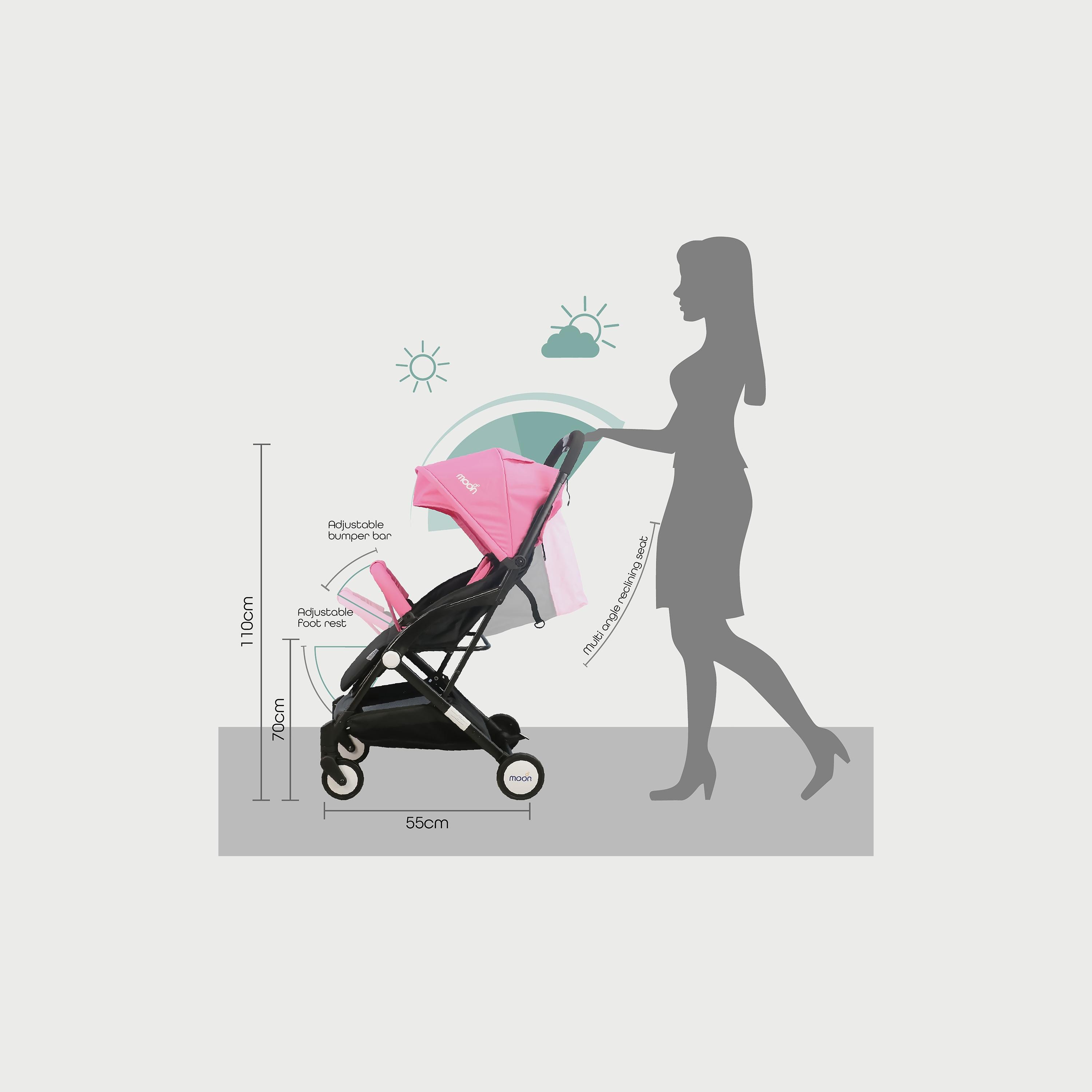 Moon Travel-Lite Stroller, Pink-baby-gear-strollersandprams-strollers-image-4