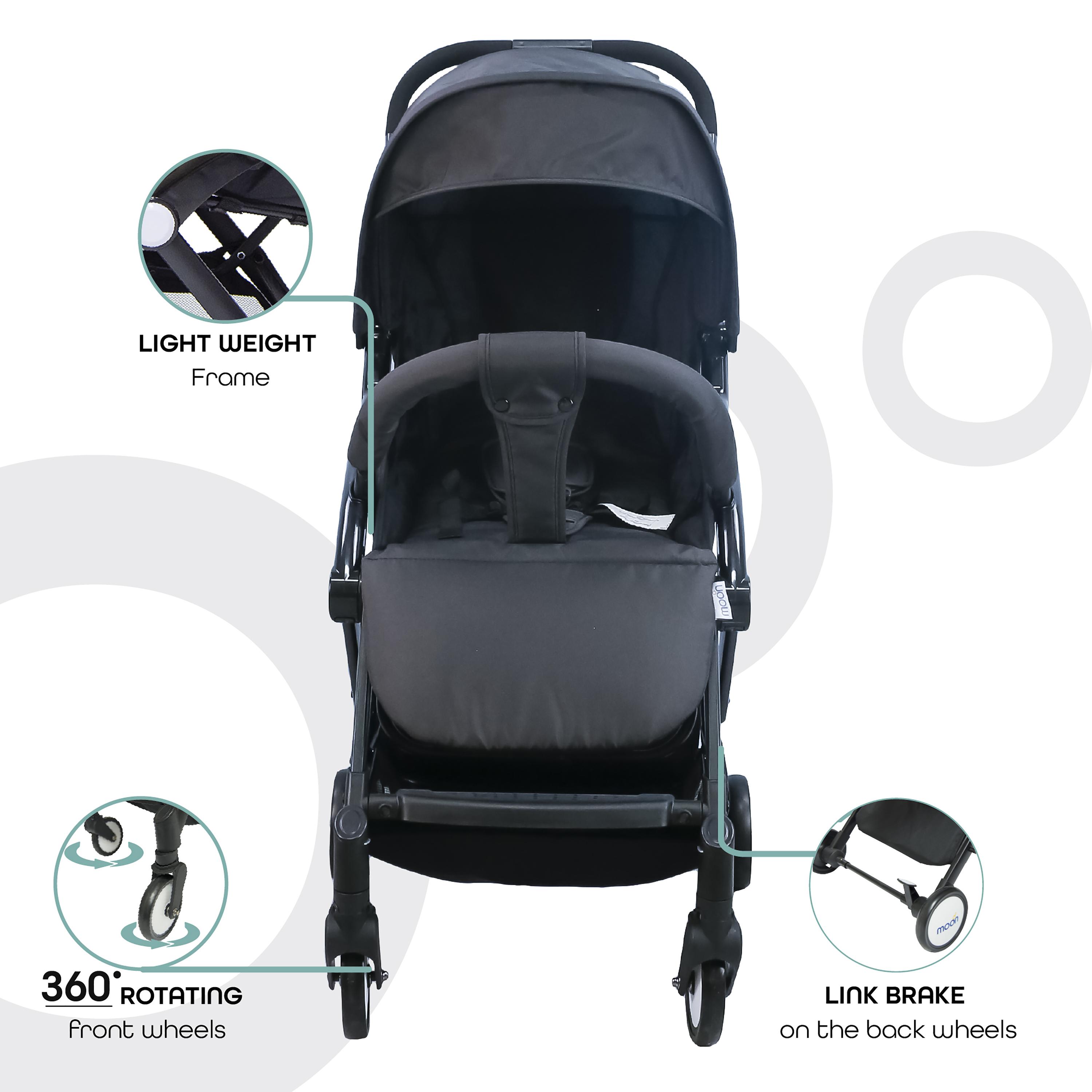 Moon Travel-Lite Stroller, Dark Grey-baby-gear-strollersandprams-strollers-image-3