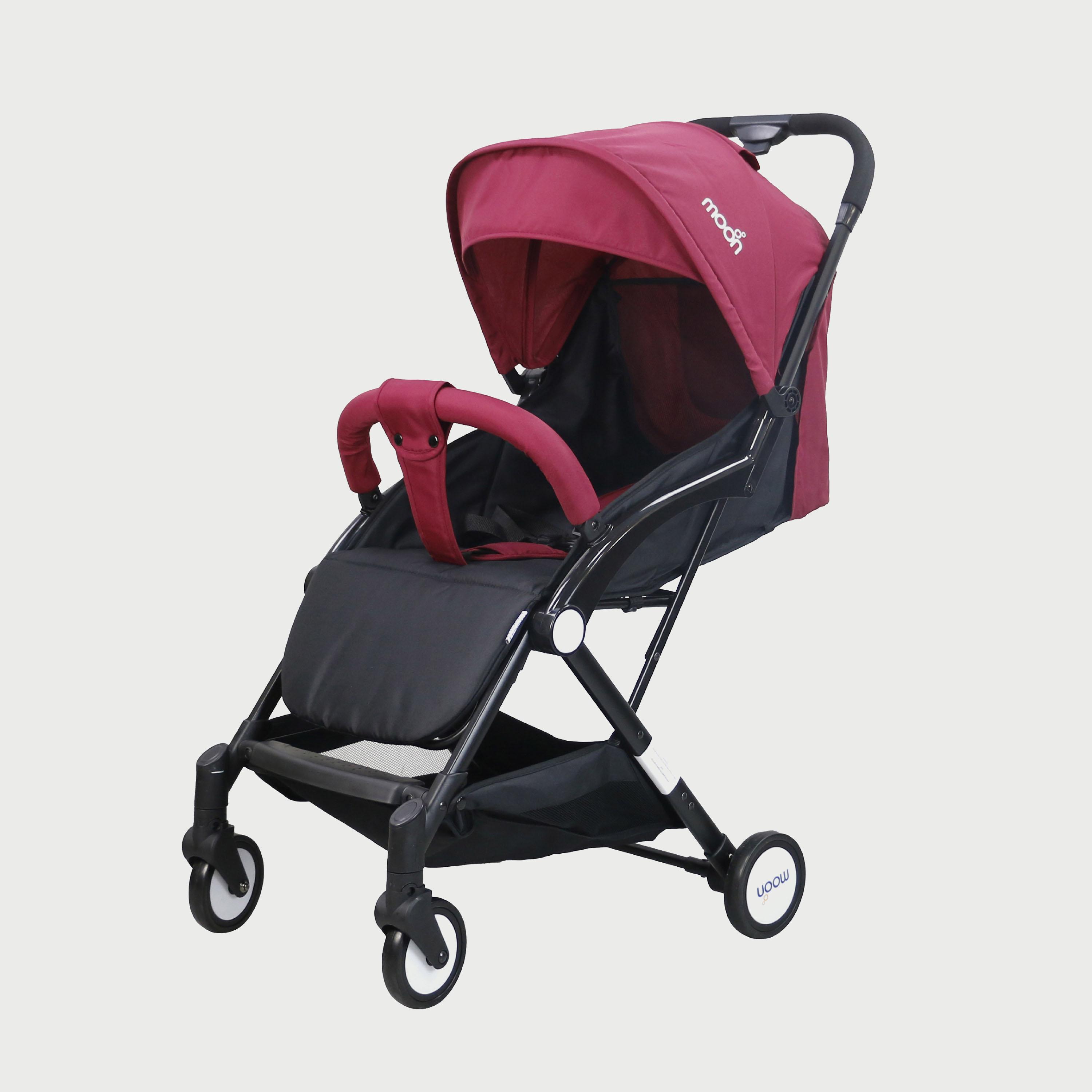Moon Travel-Lite Stroller, Dark Red-baby-gear-strollersandprams-strollers-image-1