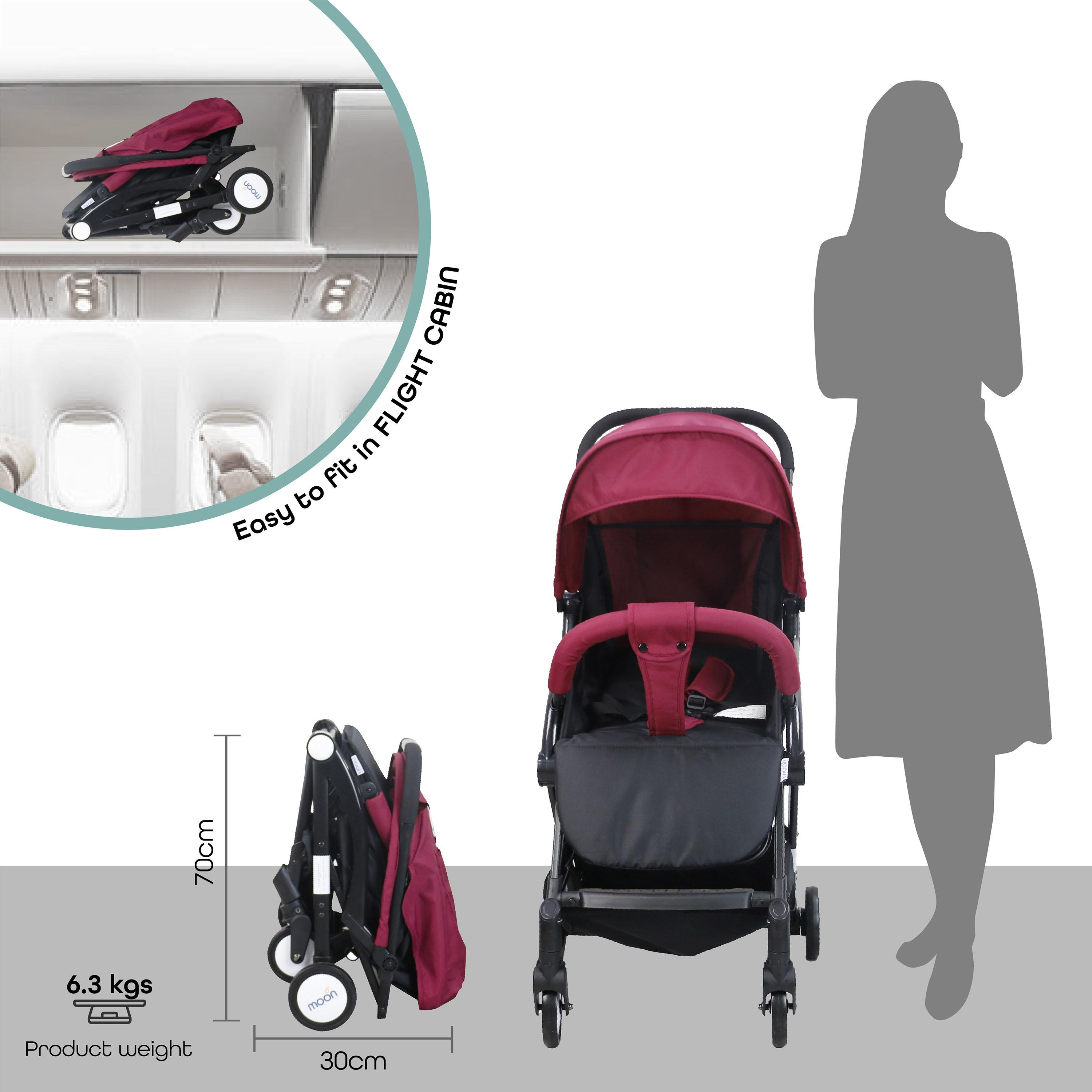 Moon Travel-Lite Stroller, Dark Red-baby-gear-strollersandprams-strollers-image-4