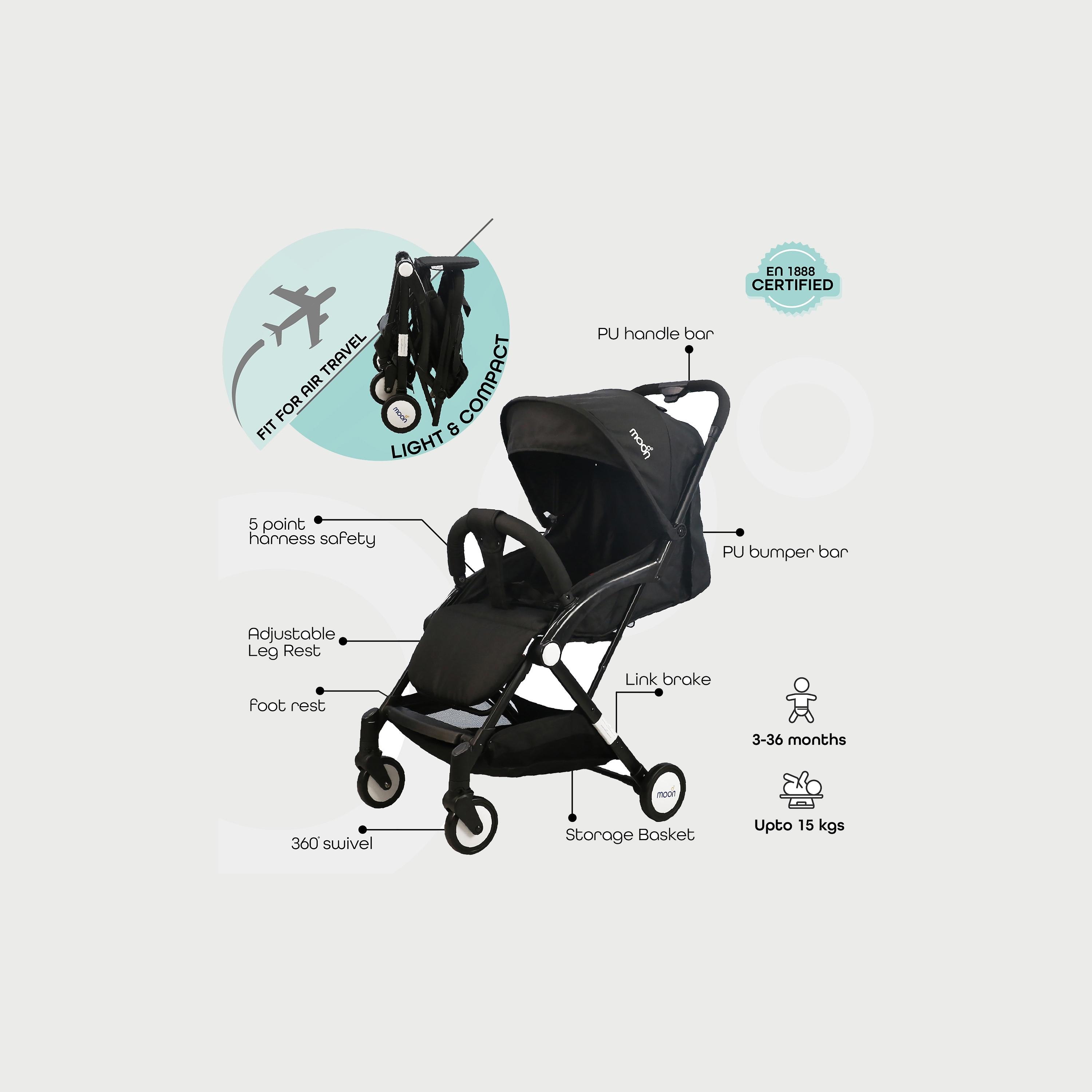 Moon Travel-Lite Stroller, Black-baby-gear-strollersandprams-strollers-image-2