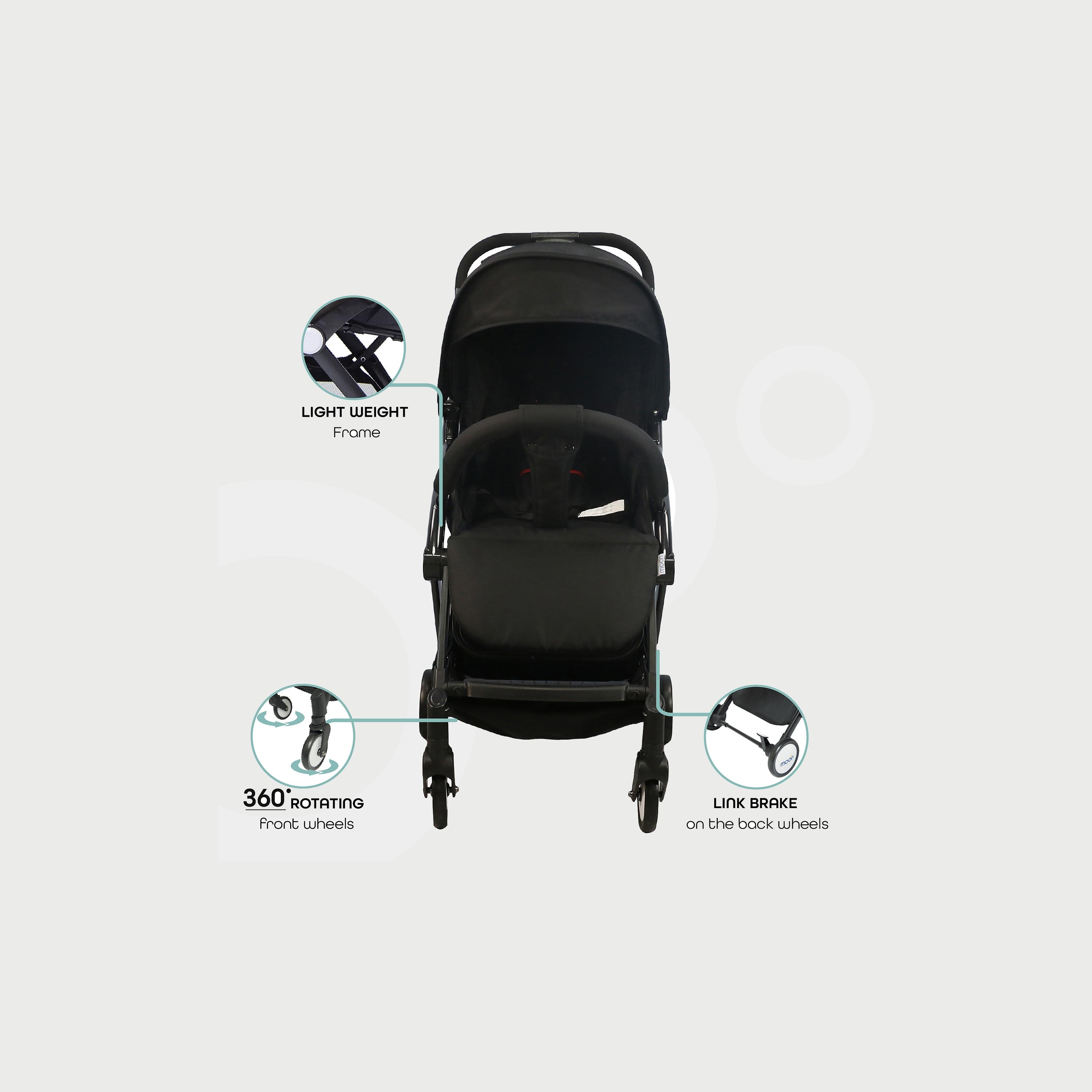 Moon Travel-Lite Stroller, Black-baby-gear-strollersandprams-strollers-image-3