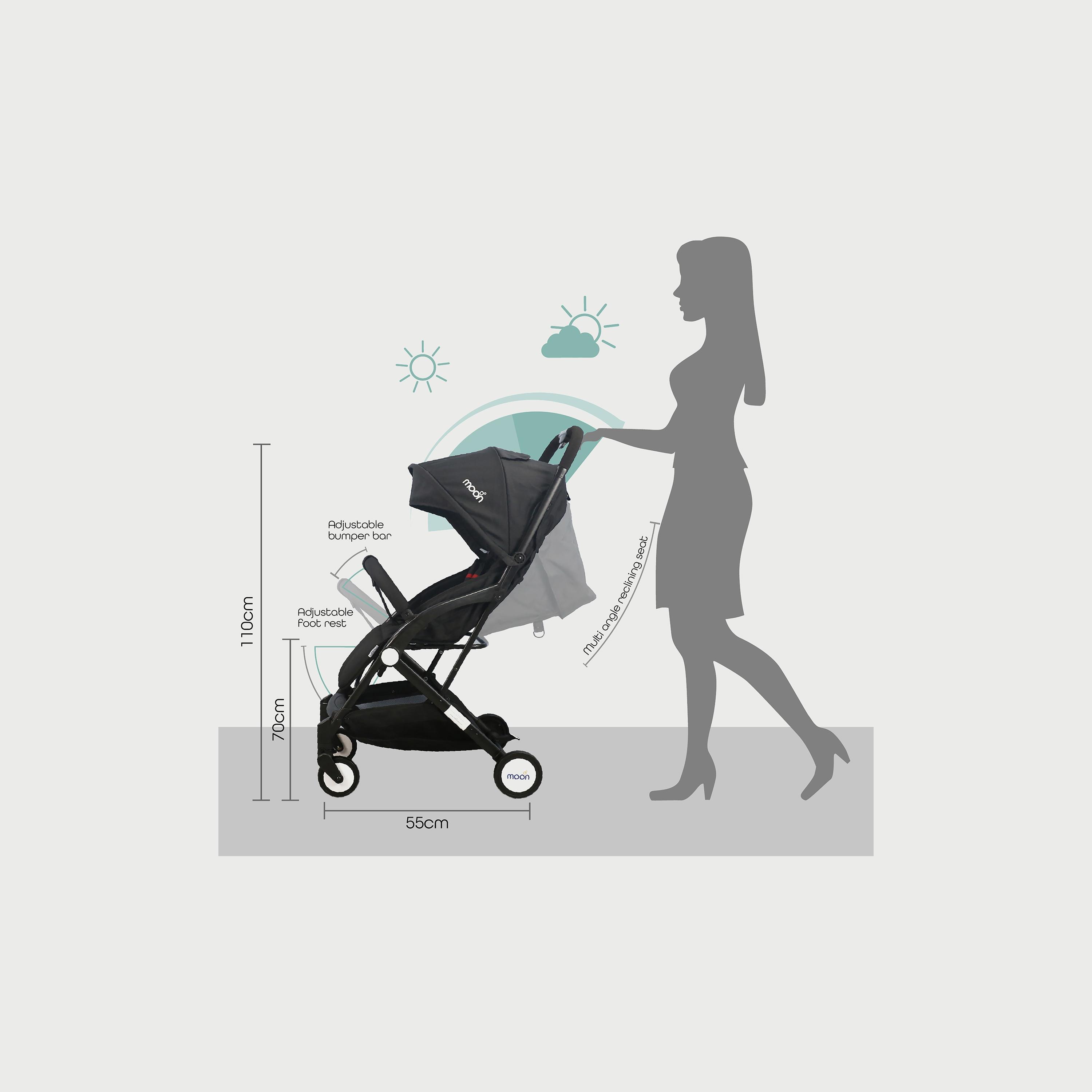 Moon Travel-Lite Stroller, Black-baby-gear-strollersandprams-strollers-image-4