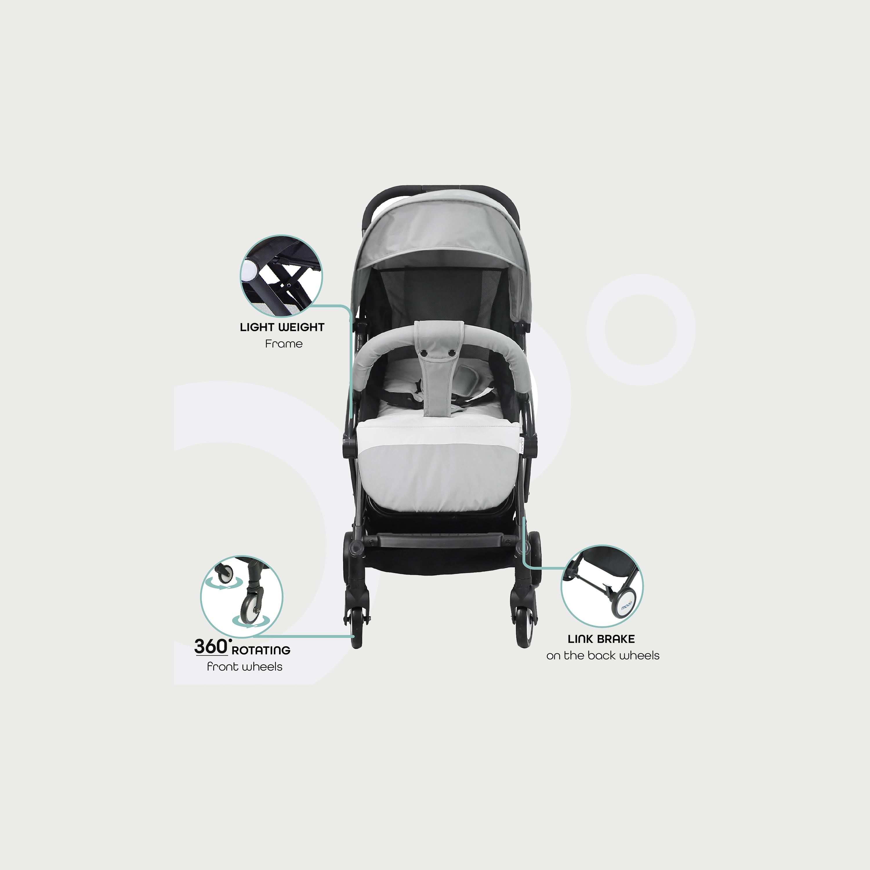 Moon Travel-Lite Stroller, Cool Grey-baby-gear-strollersandprams-strollers-image-3