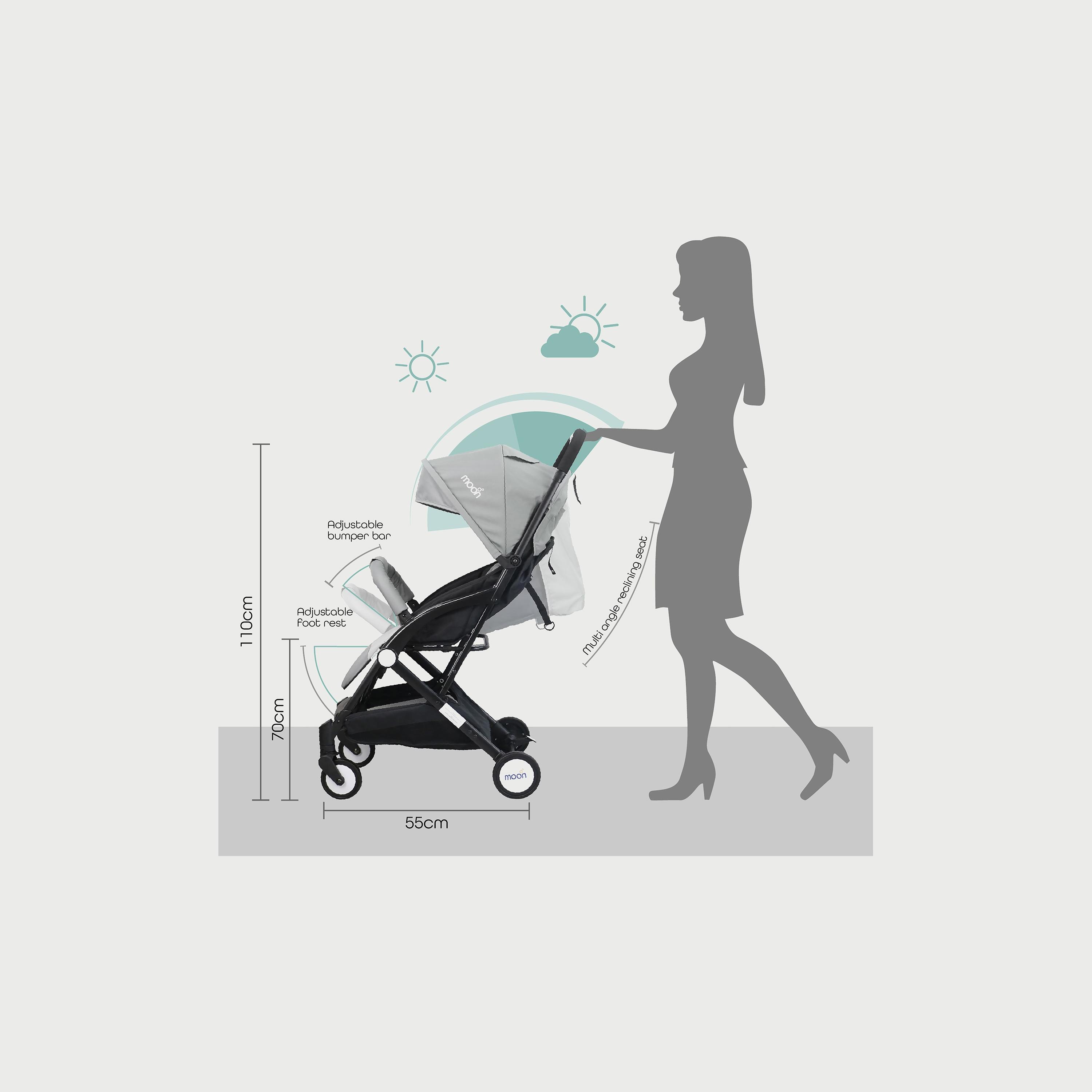 Moon Travel-Lite Stroller, Cool Grey-baby-gear-strollersandprams-strollers-image-4
