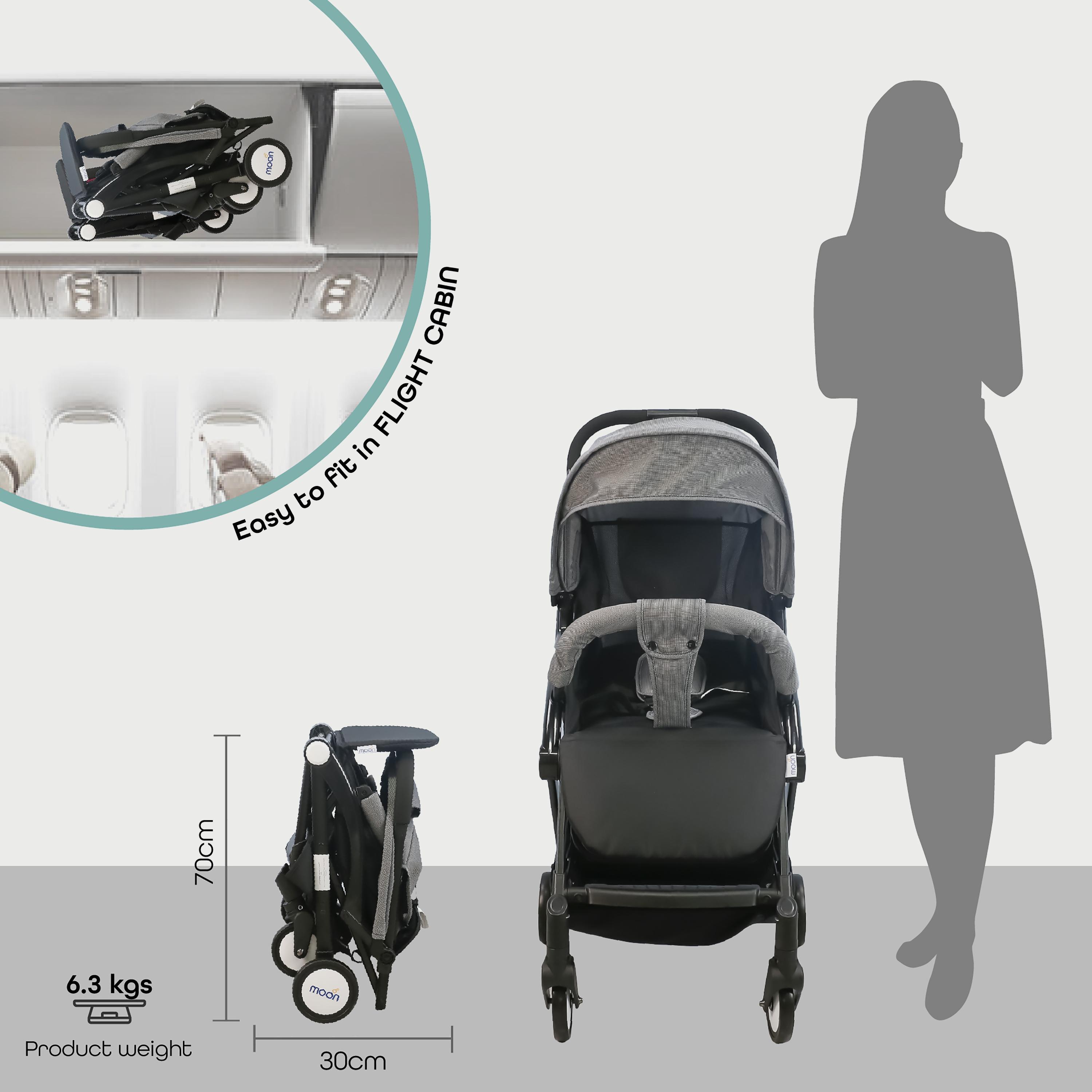 عربة أطفال ترافيل لايت من موون، رمادي نقاط-baby-gear-strollersandprams-strollers-image-5